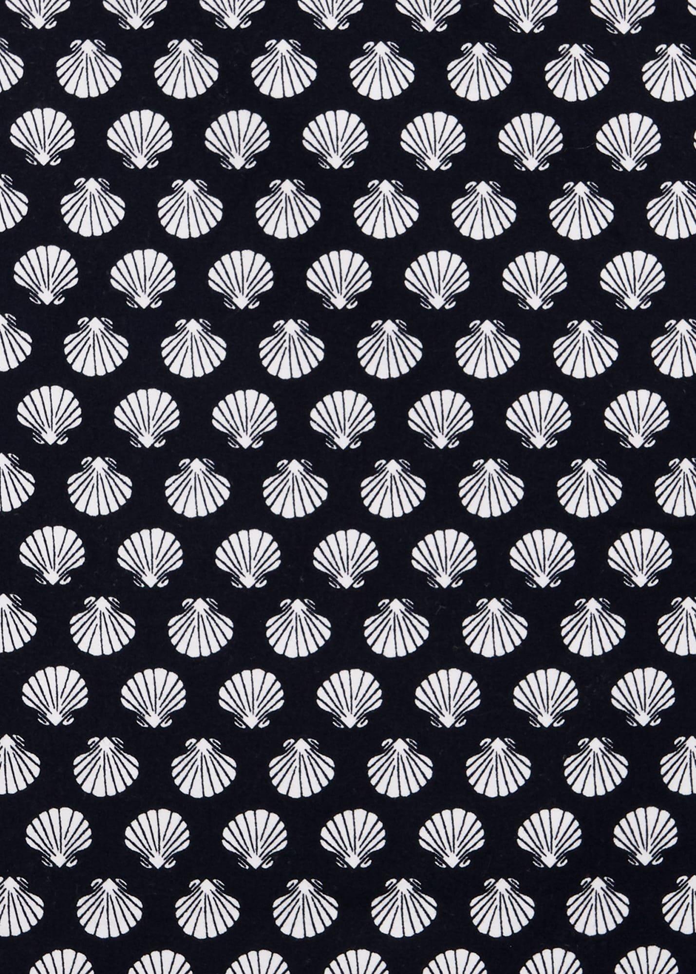 Florence Slim Leg Capri, Navy White, hi-res