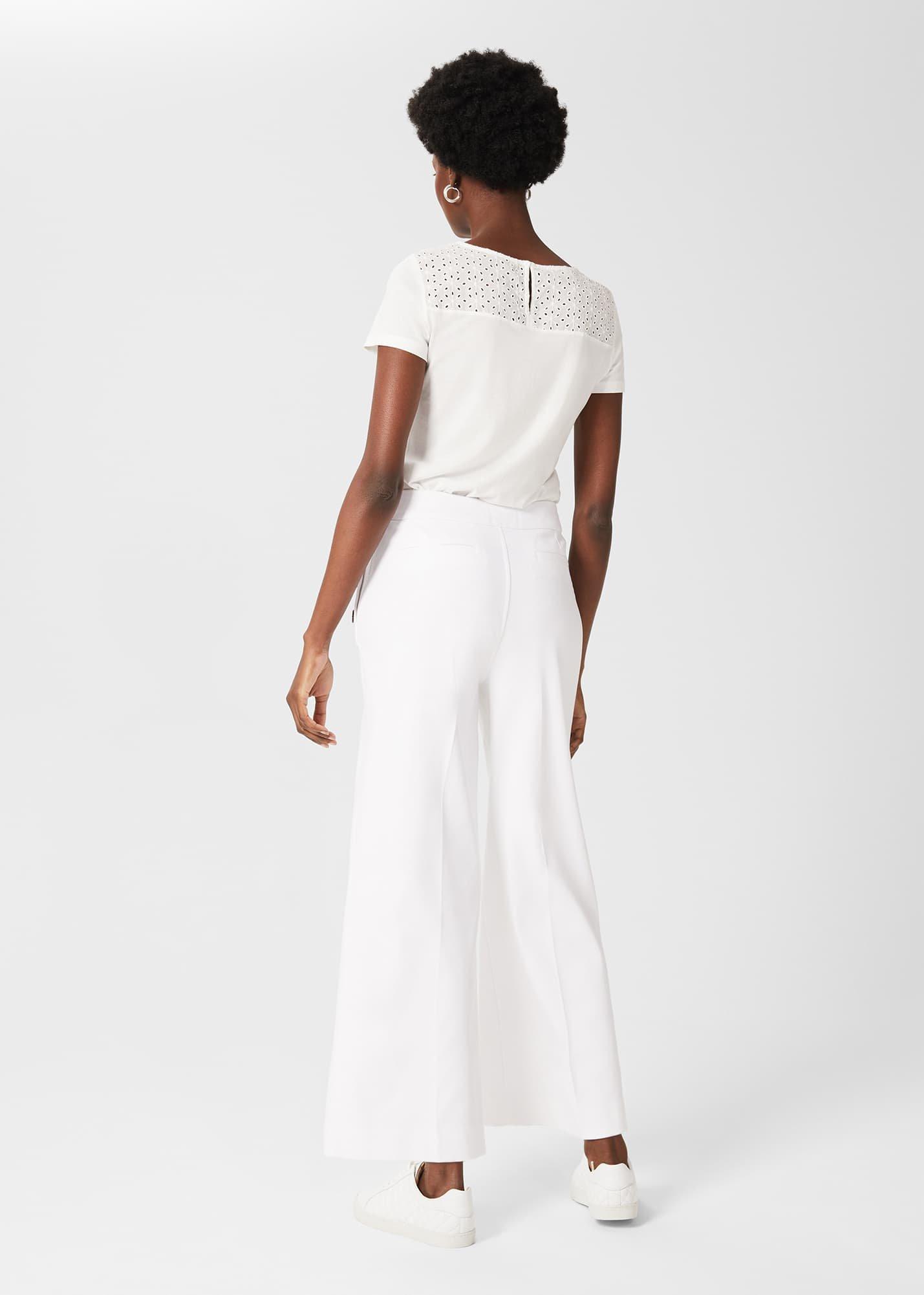 Simone Crop Trouser, White, hi-res