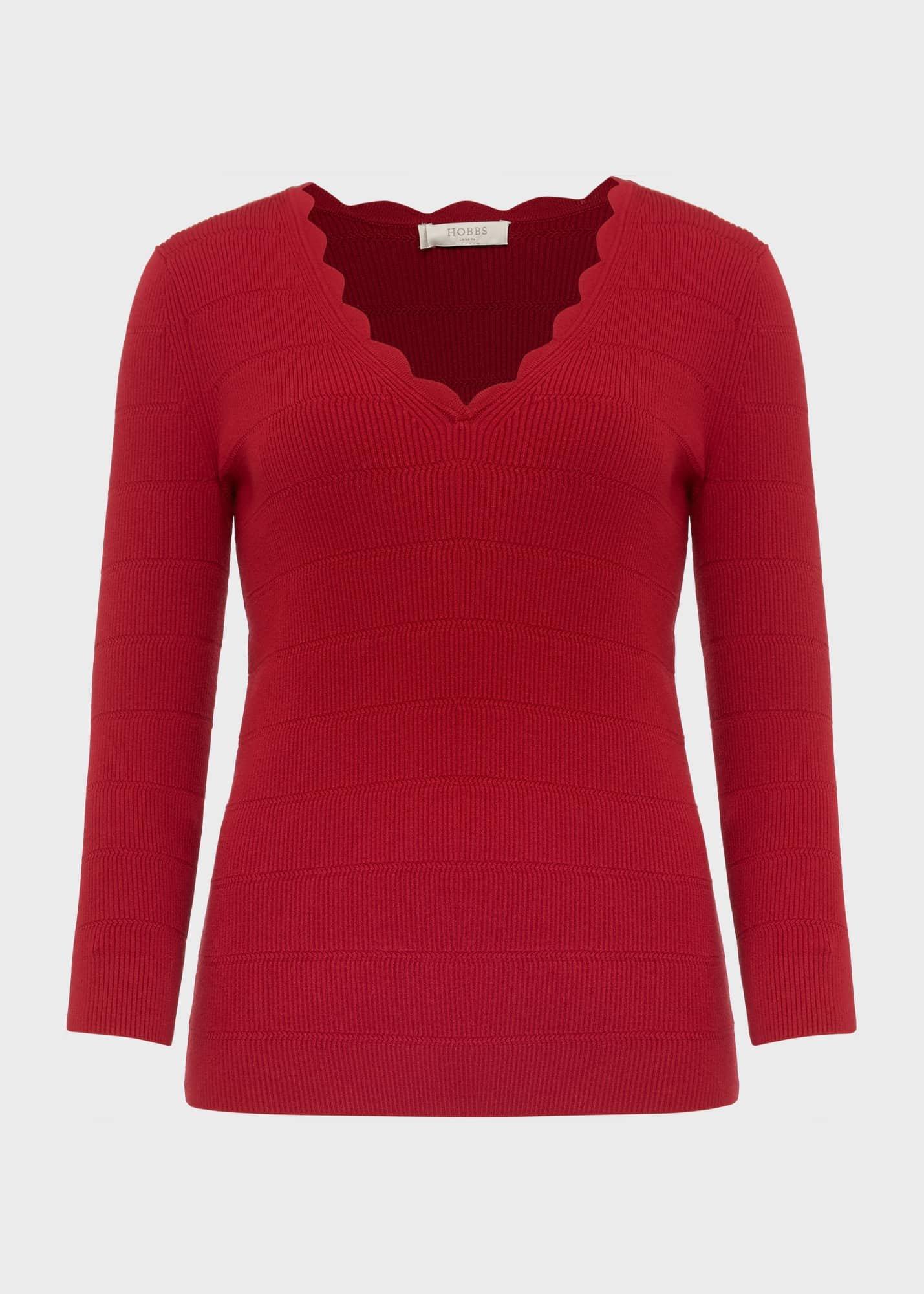 Celia Jumper, Deep Red, hi-res