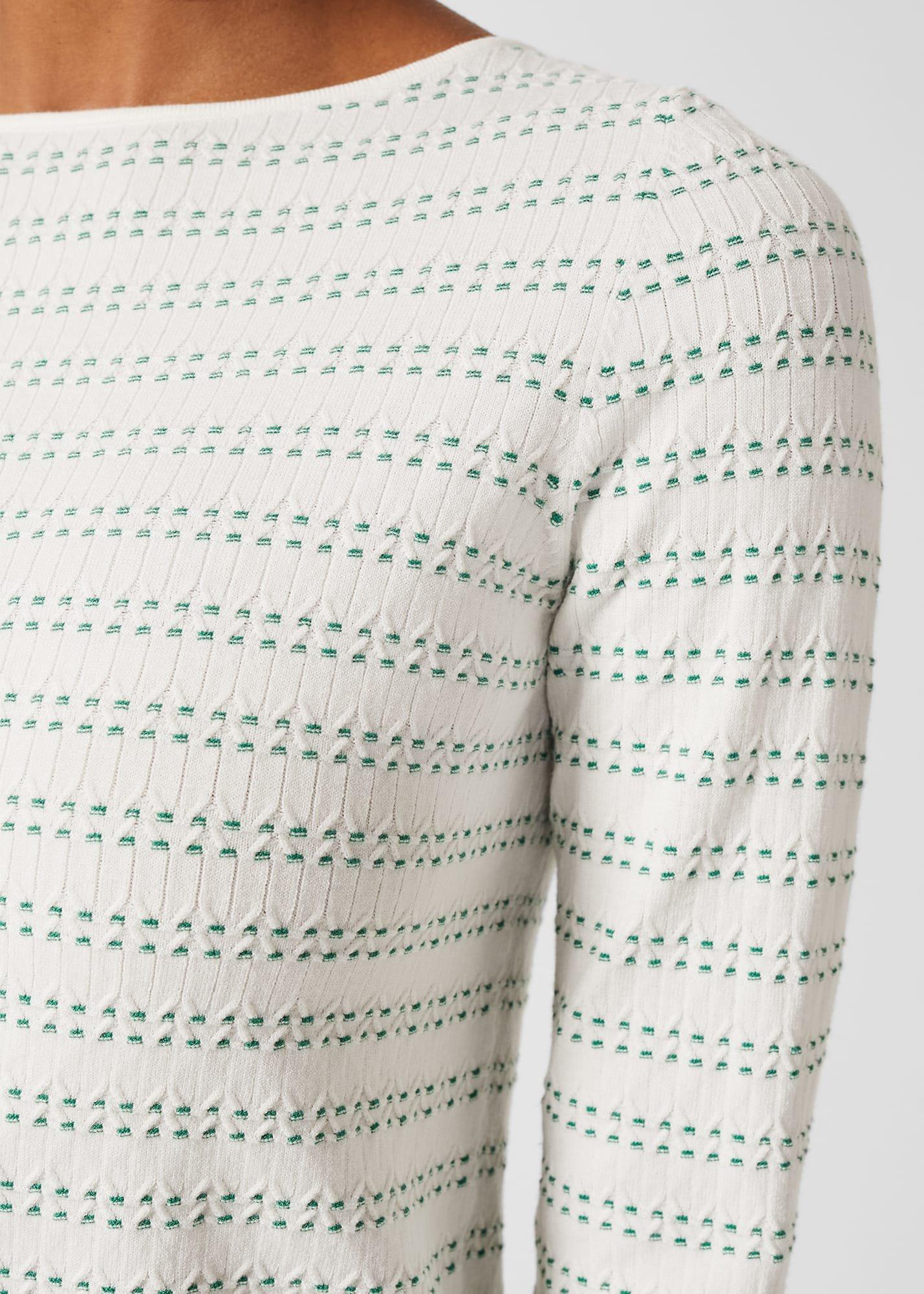 Robin Jumper, Ivory Green, hi-res