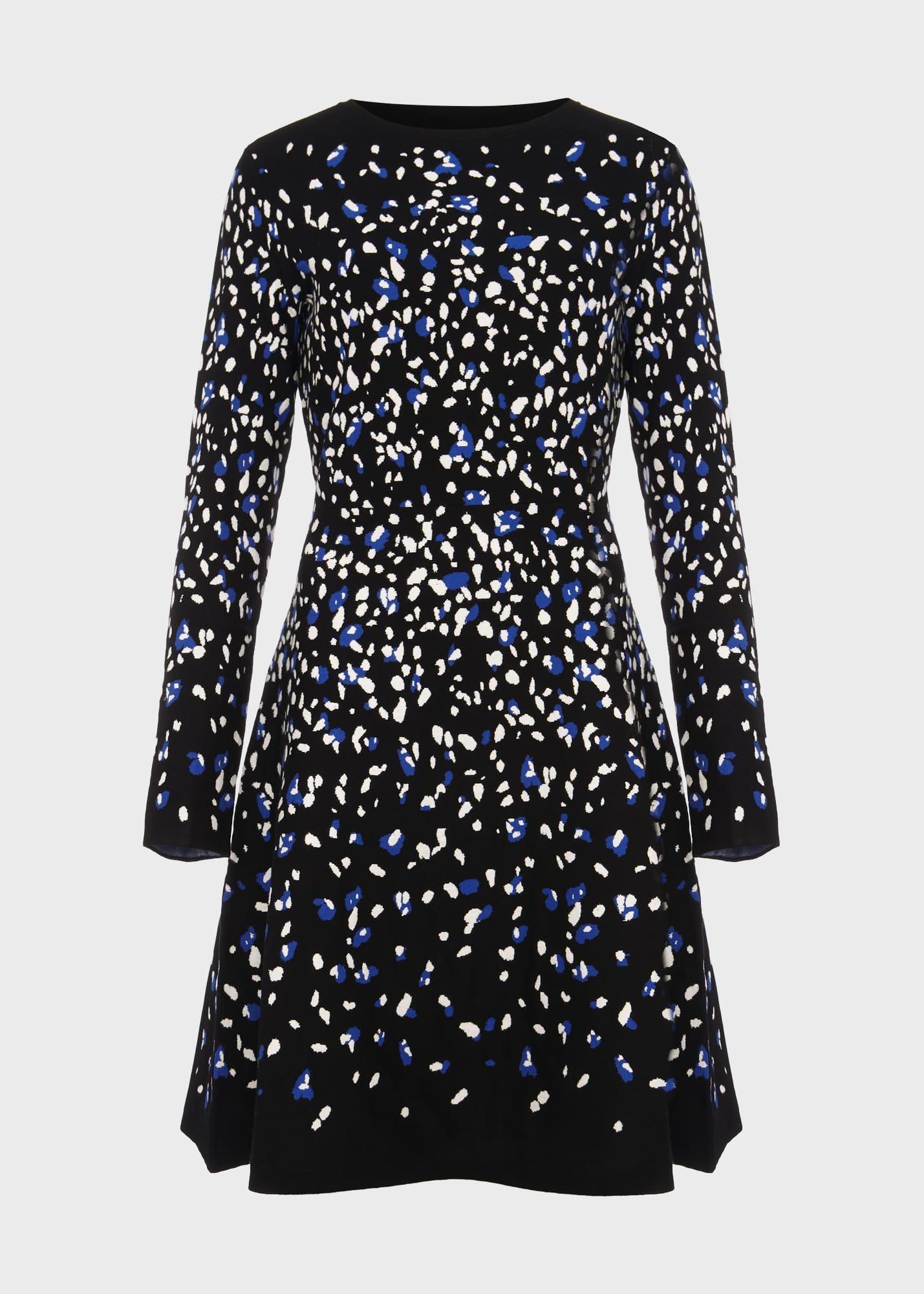 Jodie Knitted Dress, Black Multi, hi-res