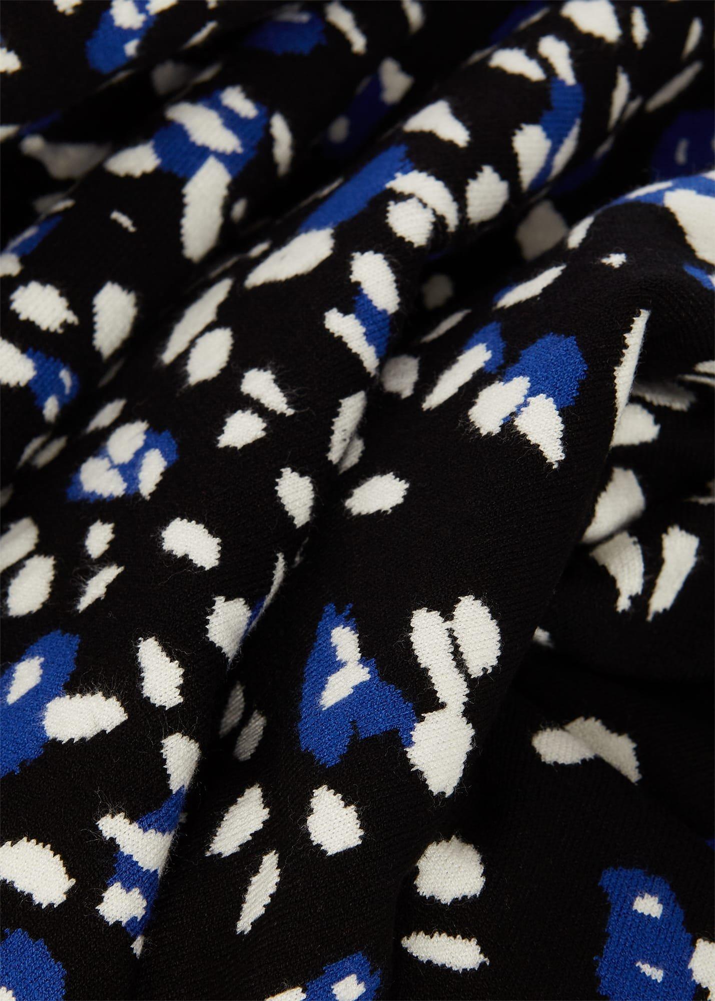 Jodie Knitted Dress, Black Multi, hi-res