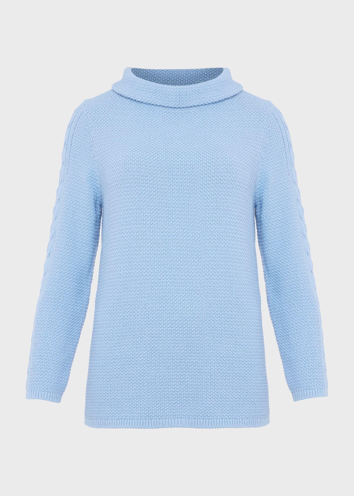 Camilla Cotton Jumper, Serene Blue, hi-res