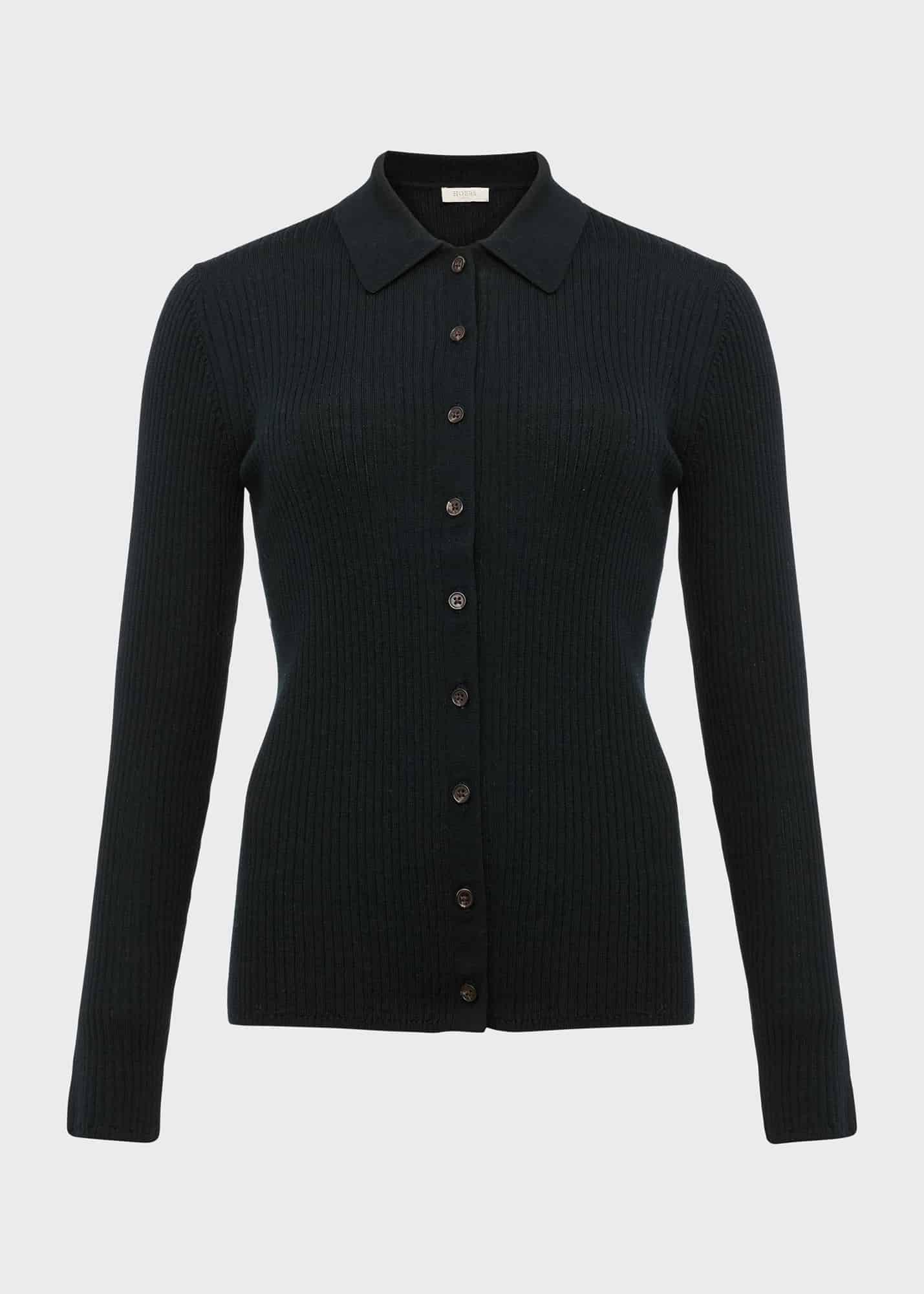 Vera Merino Wool Shirt, Pine Green, hi-res