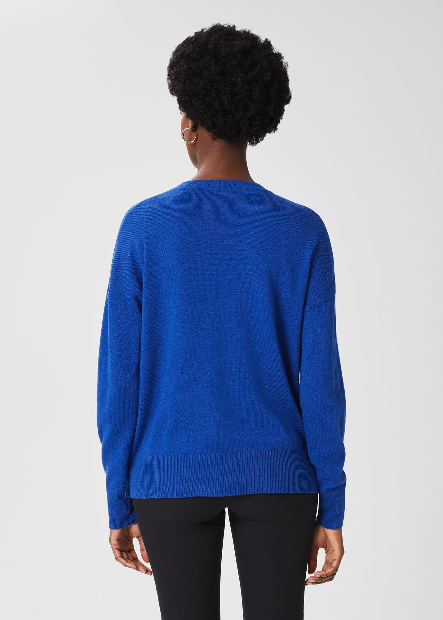 Elle Jumper With Cashmere, Bright Blue, hi-res
