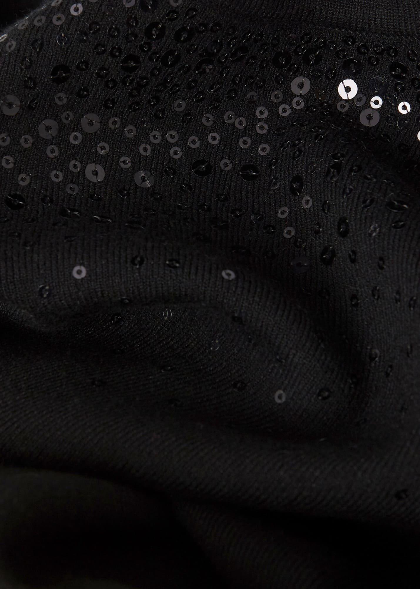 Viviene Knitted Dress, Black, hi-res