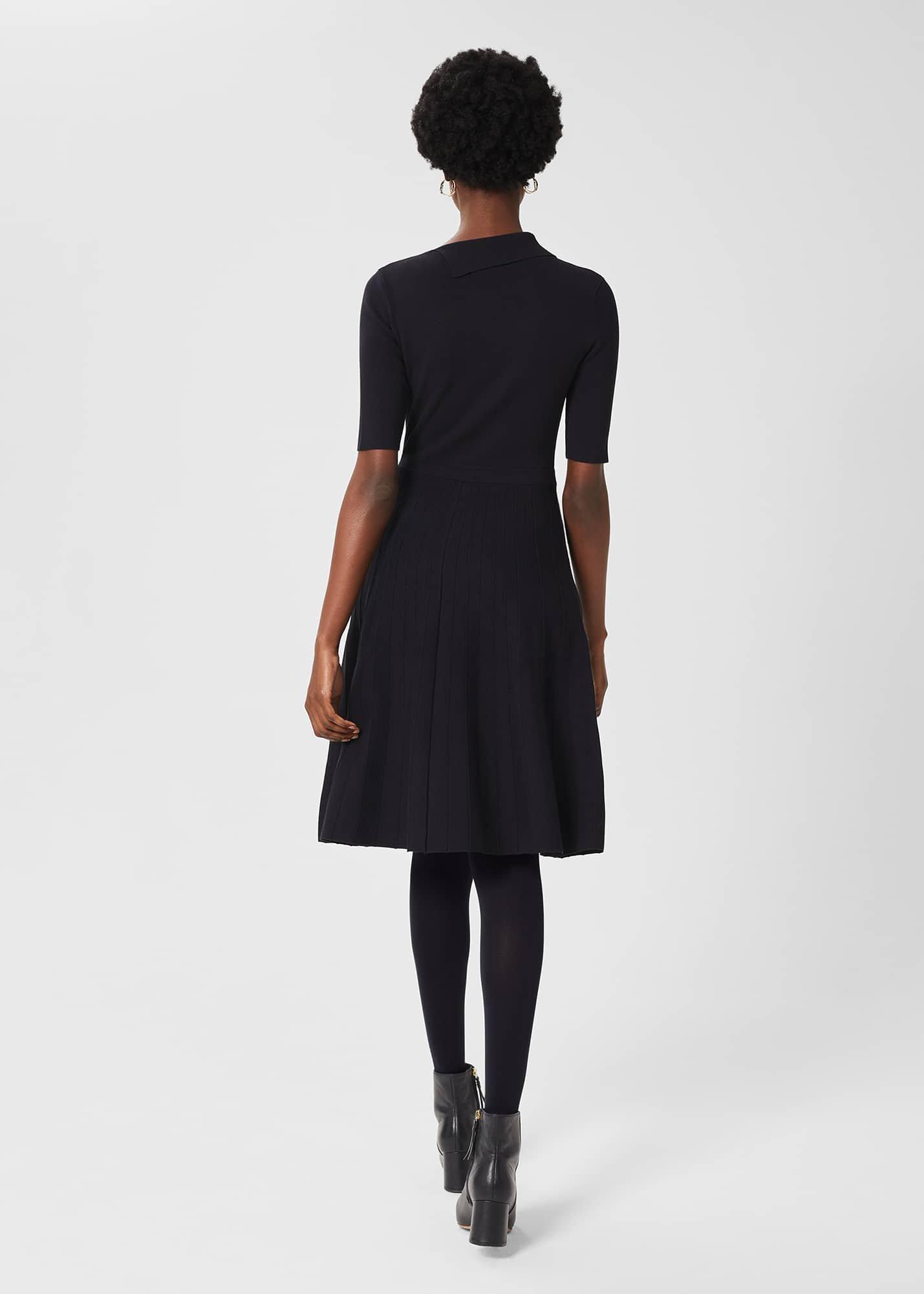 Bexley Knitted Dress, Navy, hi-res