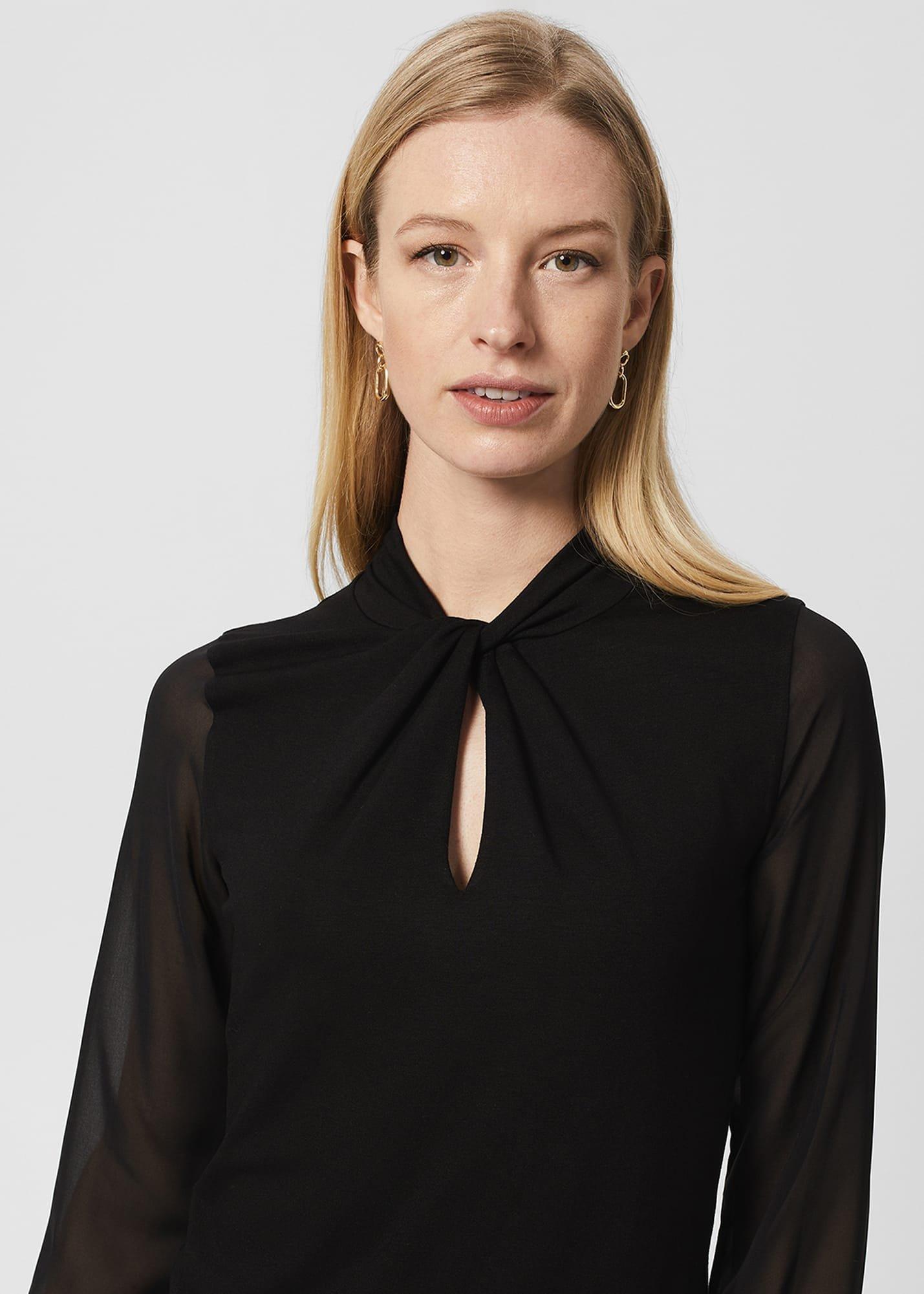 Ashley Top, Black, hi-res