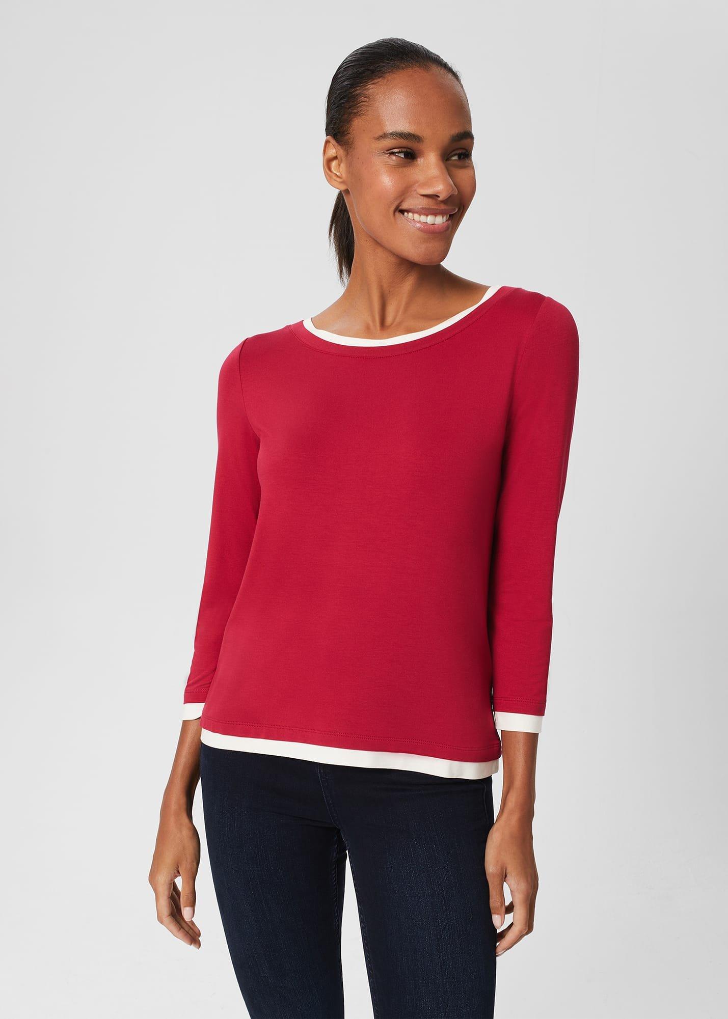 Delaney Top, Cranberry Pink, hi-res