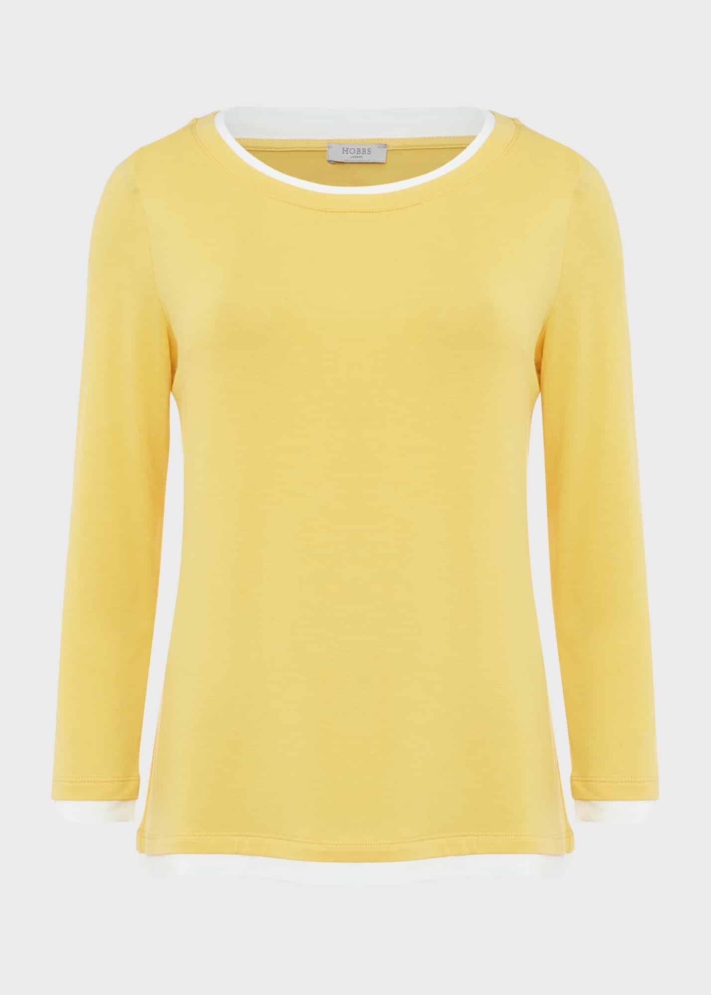 Delaney Top, Yellow, hi-res