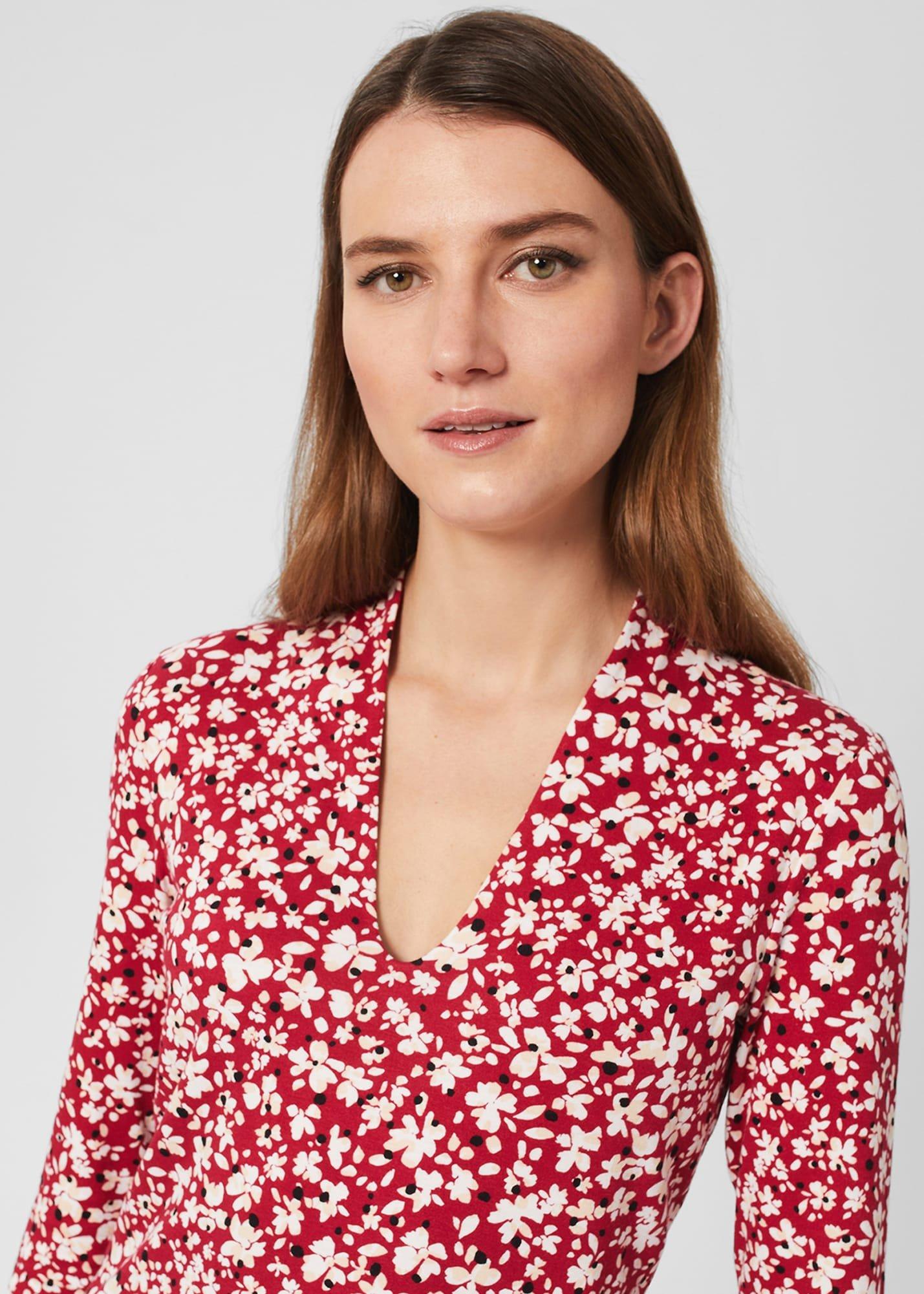 Aimee Printed Top, Pink Multi, hi-res