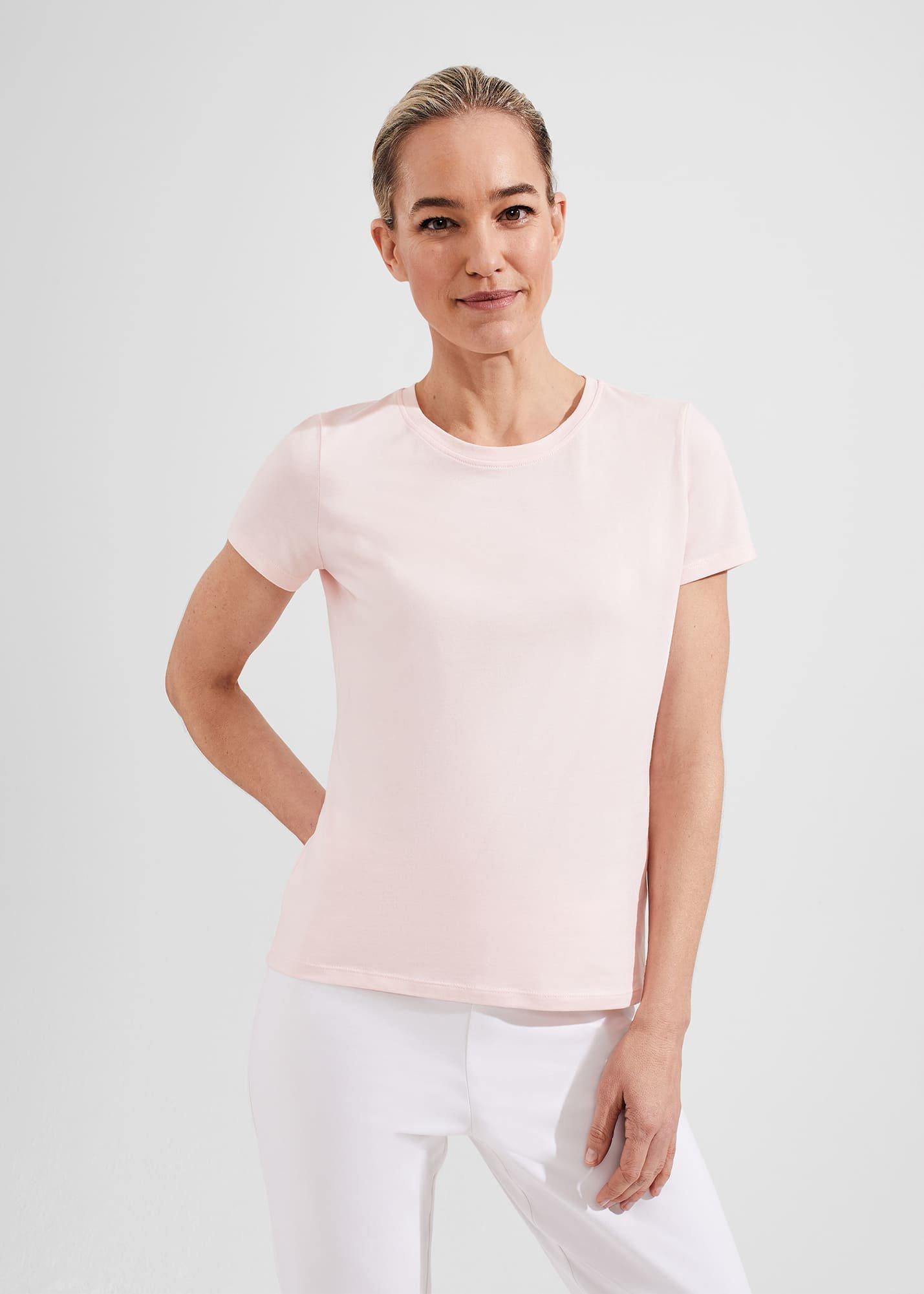 Pixie Cotton T-Shirt, Warm Pink, hi-res