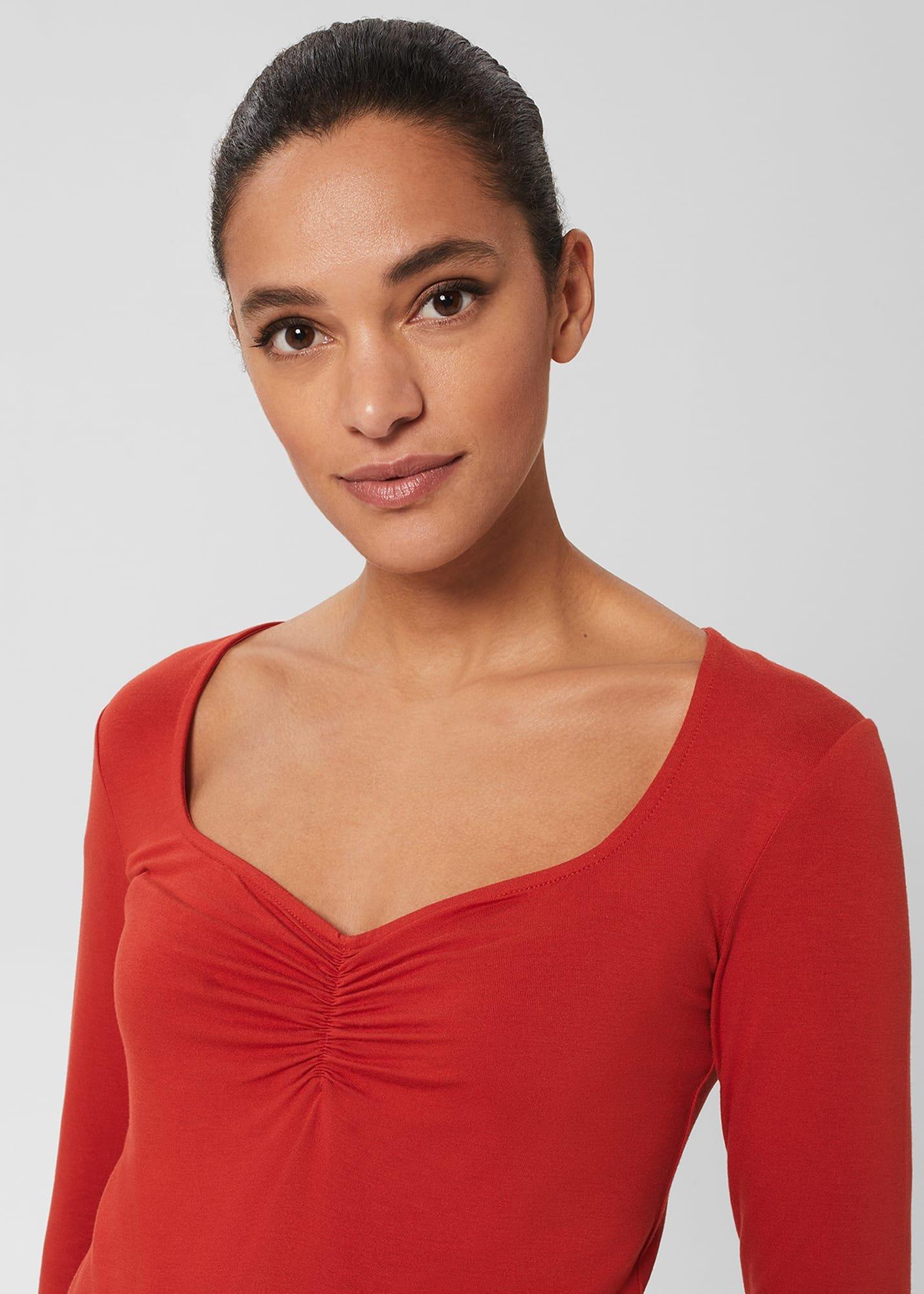 Velma Top, Dark Sienna Red, hi-res
