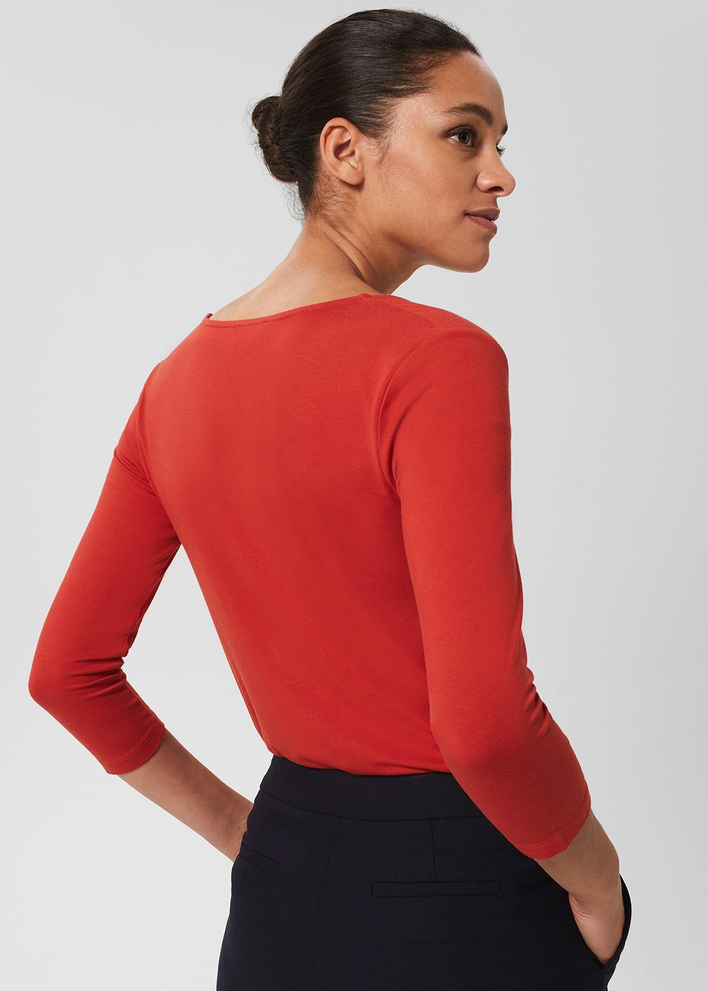 Velma Top, Dark Sienna Red, hi-res