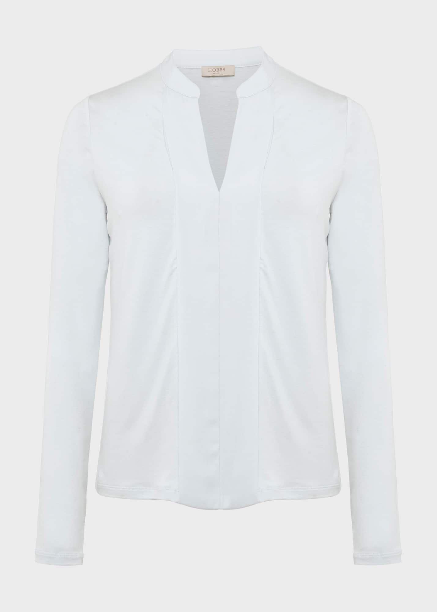 Leena Long Sleeve Top, Stone Blue, hi-res