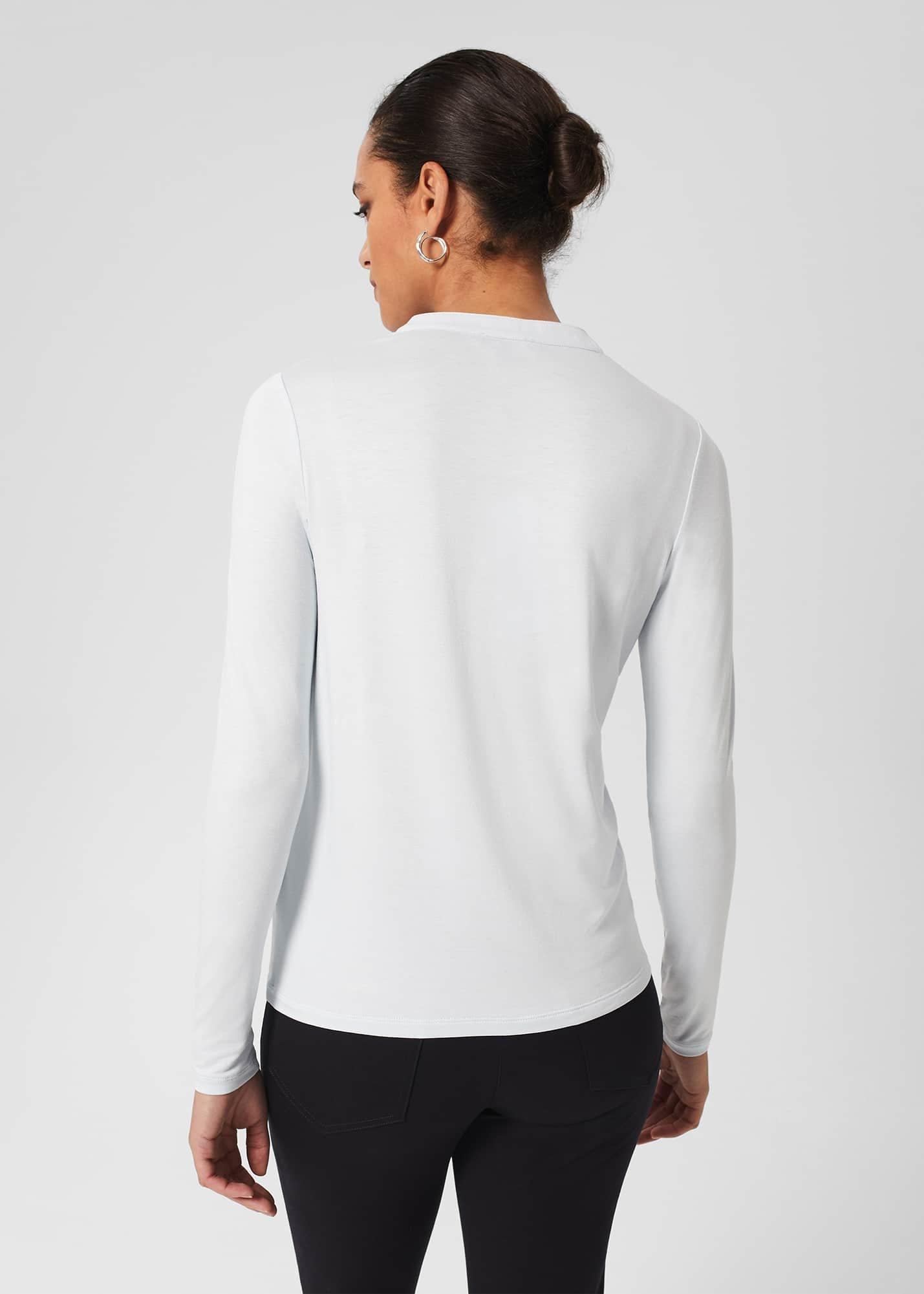 Leena Long Sleeve Top, Stone Blue, hi-res
