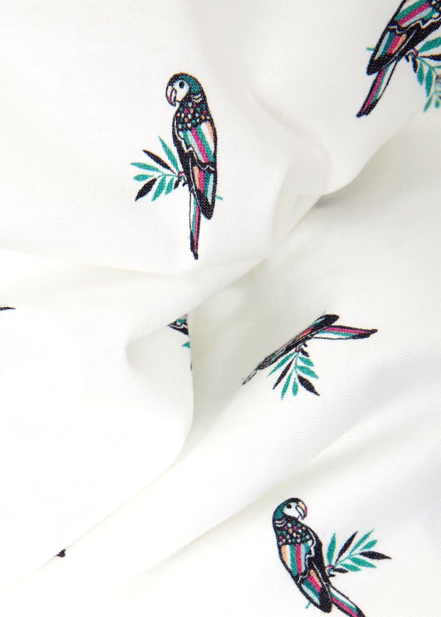 Eva Cotton Printed T-Shirt, White Navy, hi-res