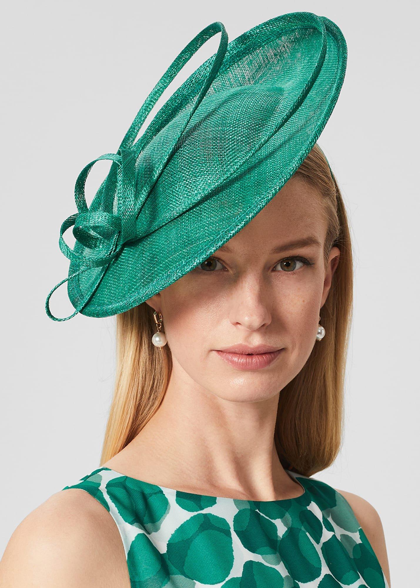 Shona Fascinator, Green, hi-res