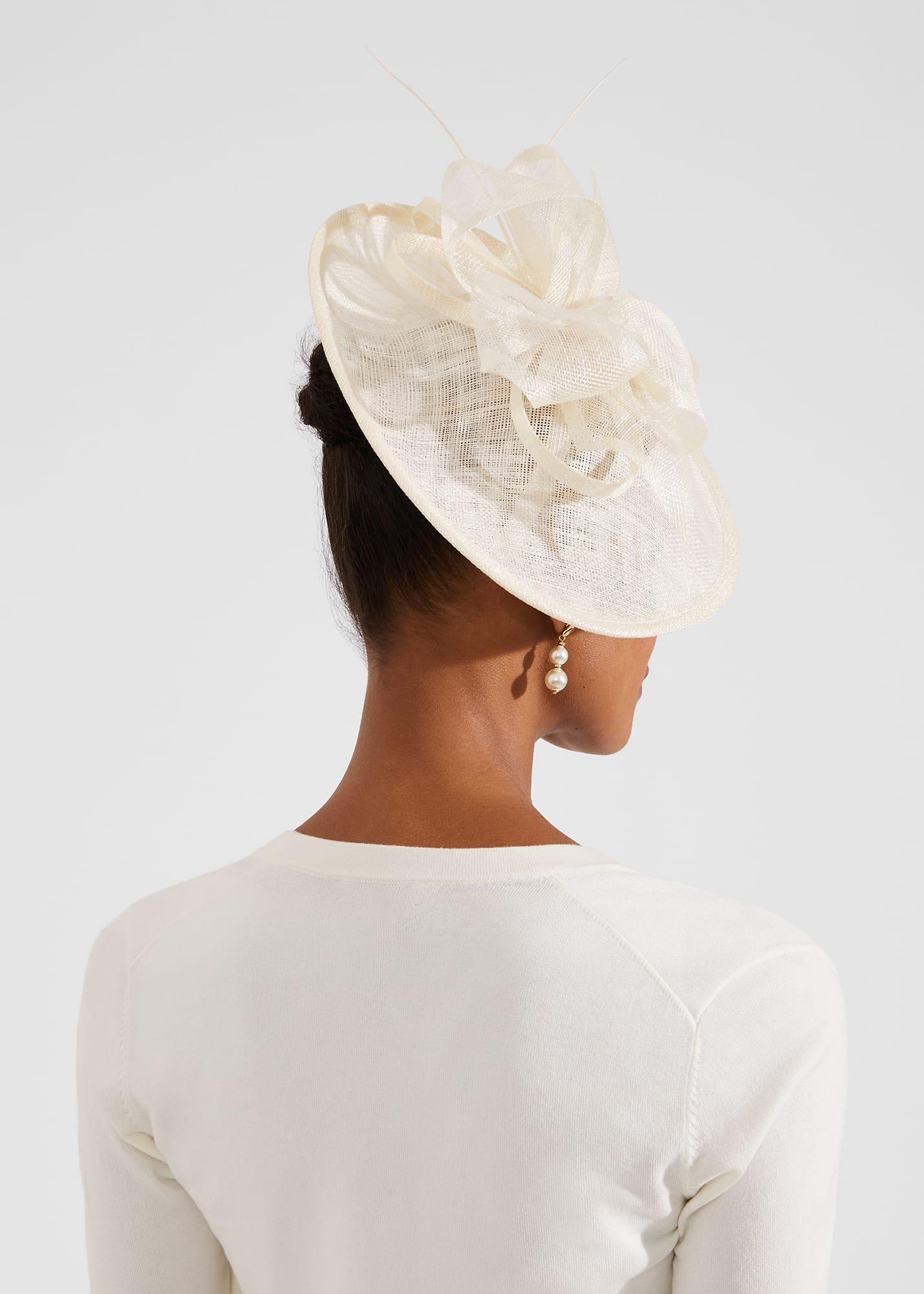 Chloe Fascinator, Ivory, hi-res
