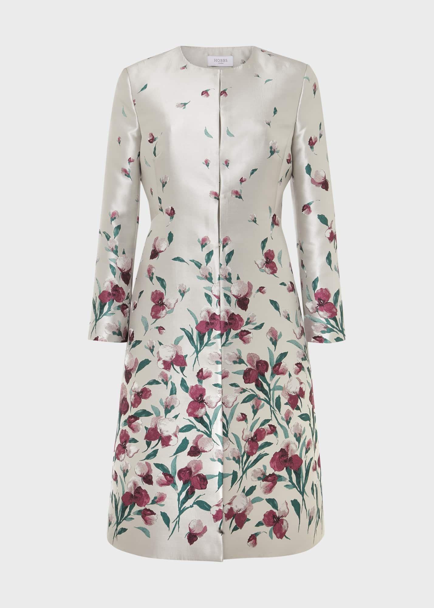 Gwen Floral Jacquard Coat