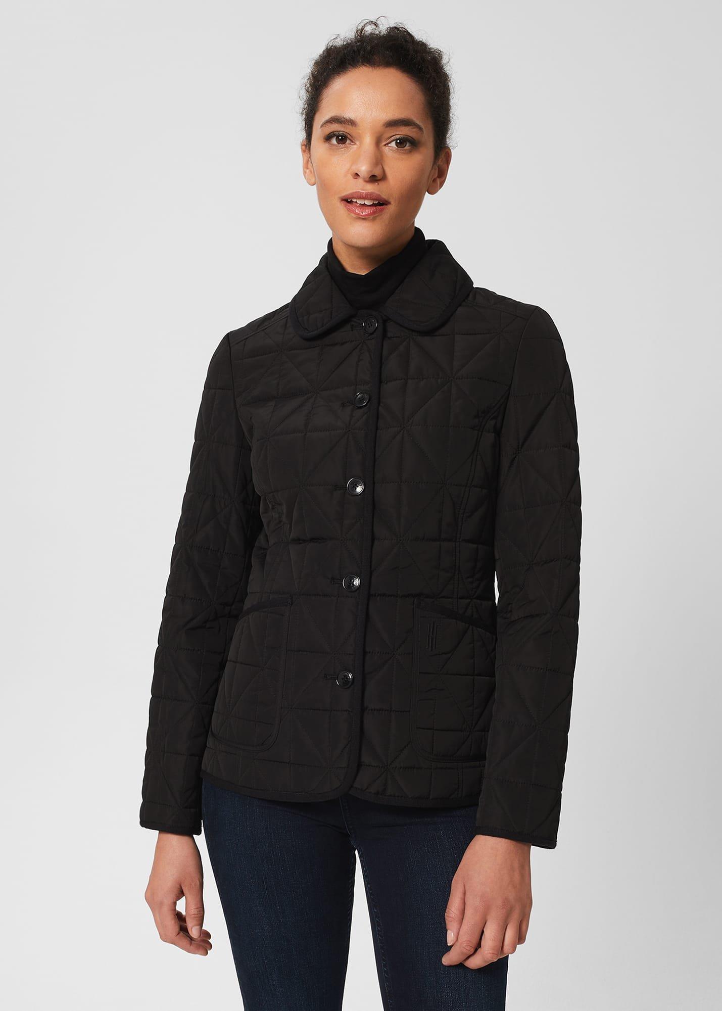 Katie Quilted Coat, Black, hi-res