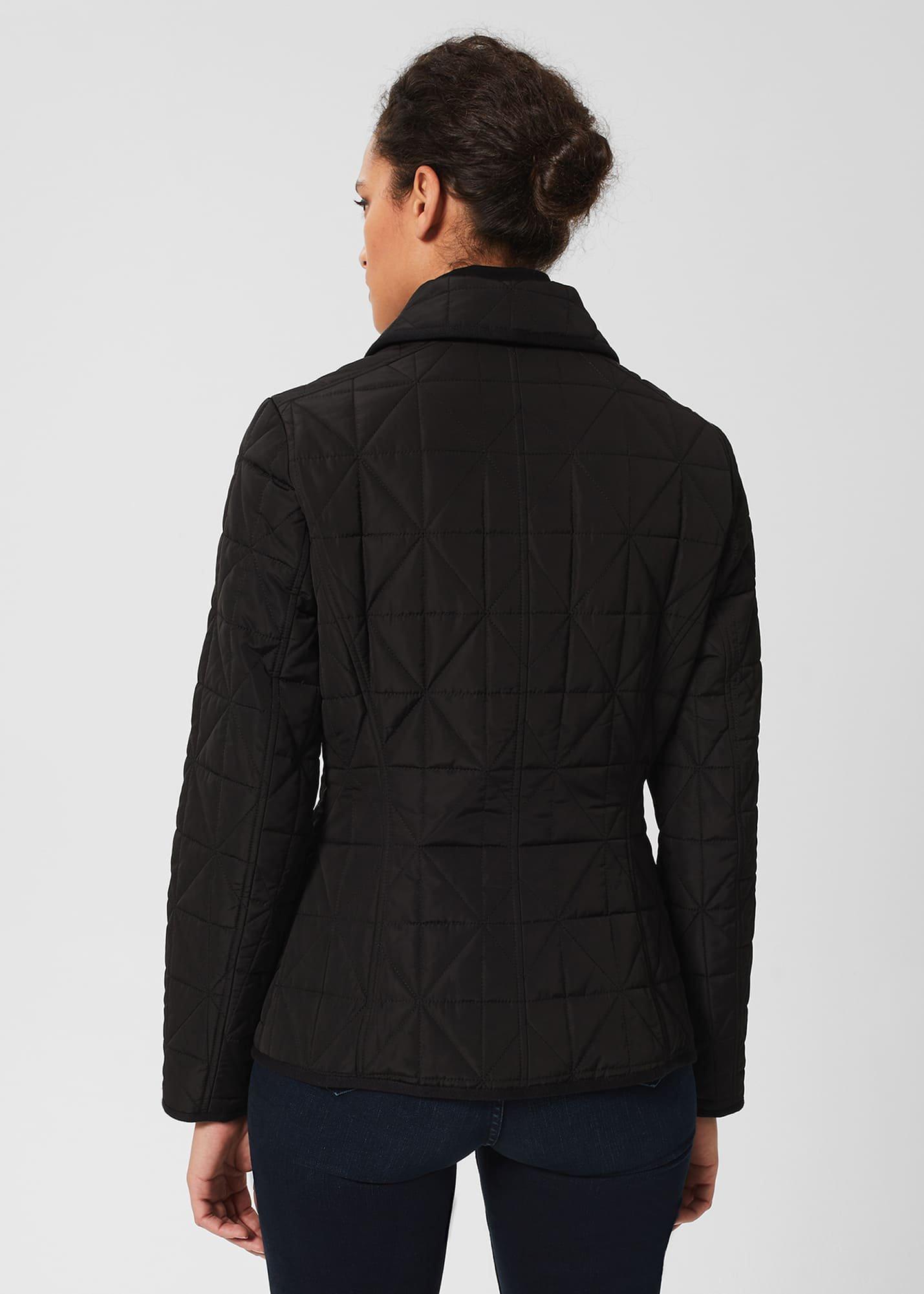 Katie Quilted Coat, Black, hi-res