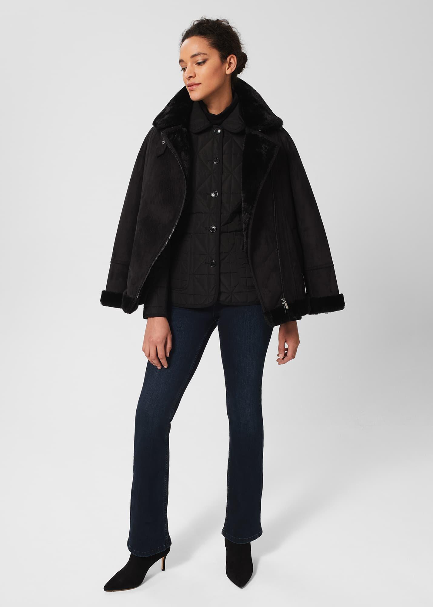 Katie Quilted Coat, Black, hi-res