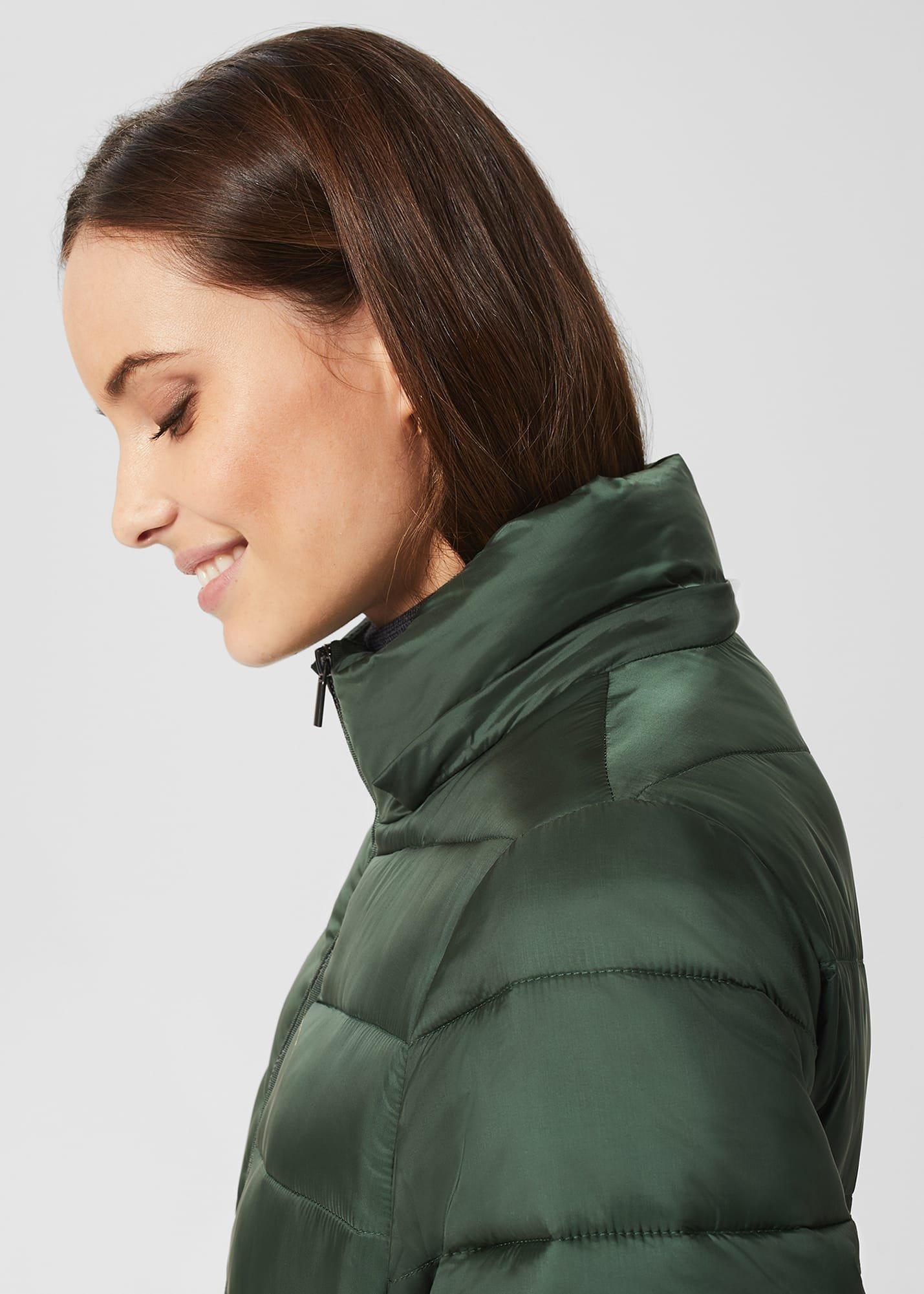 Nessie Puffer Coat, Rich Sage Green, hi-res