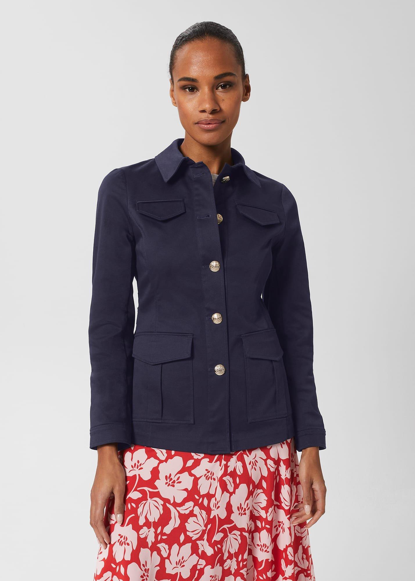 Farrah Jacket, Navy, hi-res