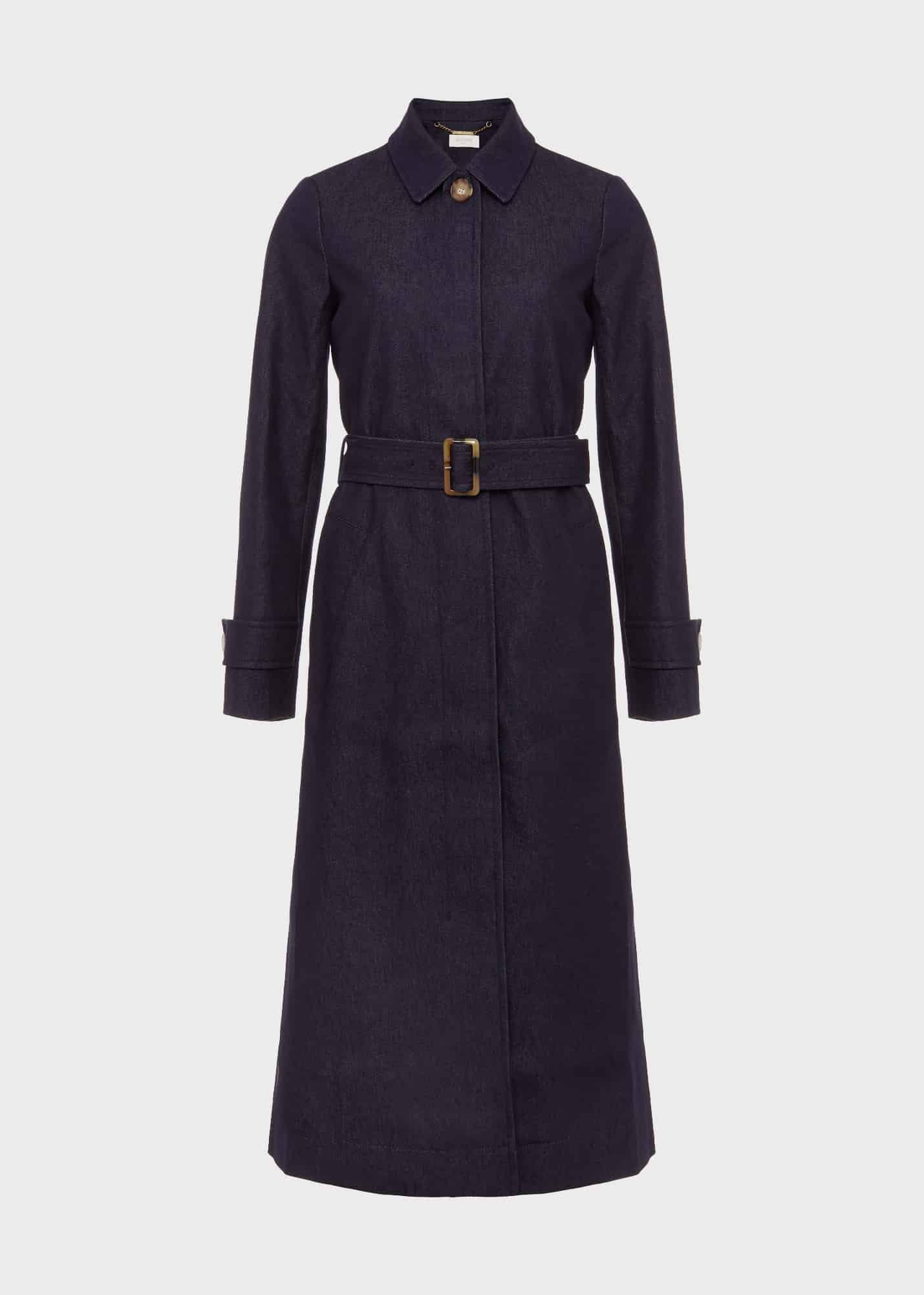 Carrie Denim Trench, Indigo, hi-res