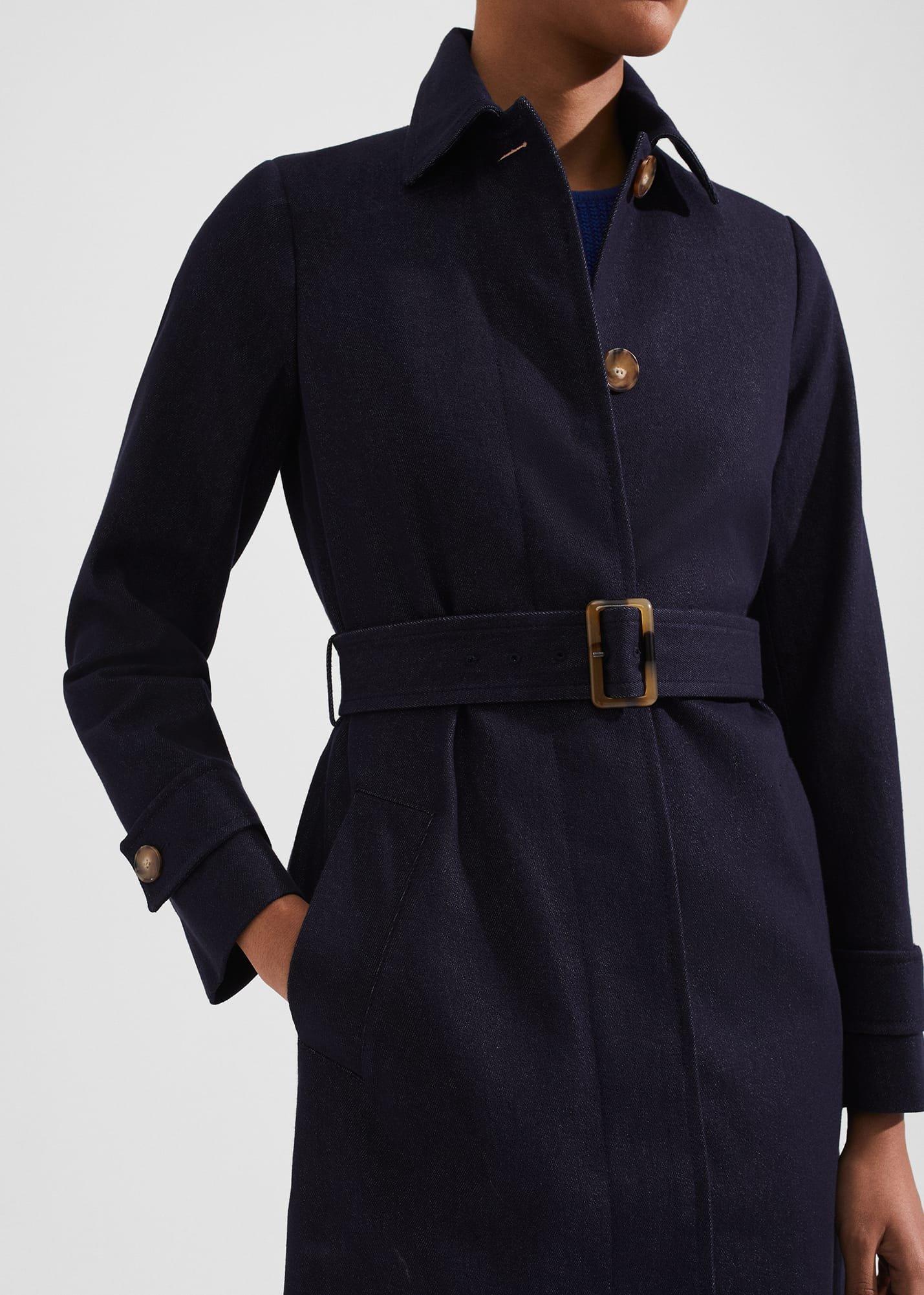 Carrie Denim Trench, Indigo, hi-res