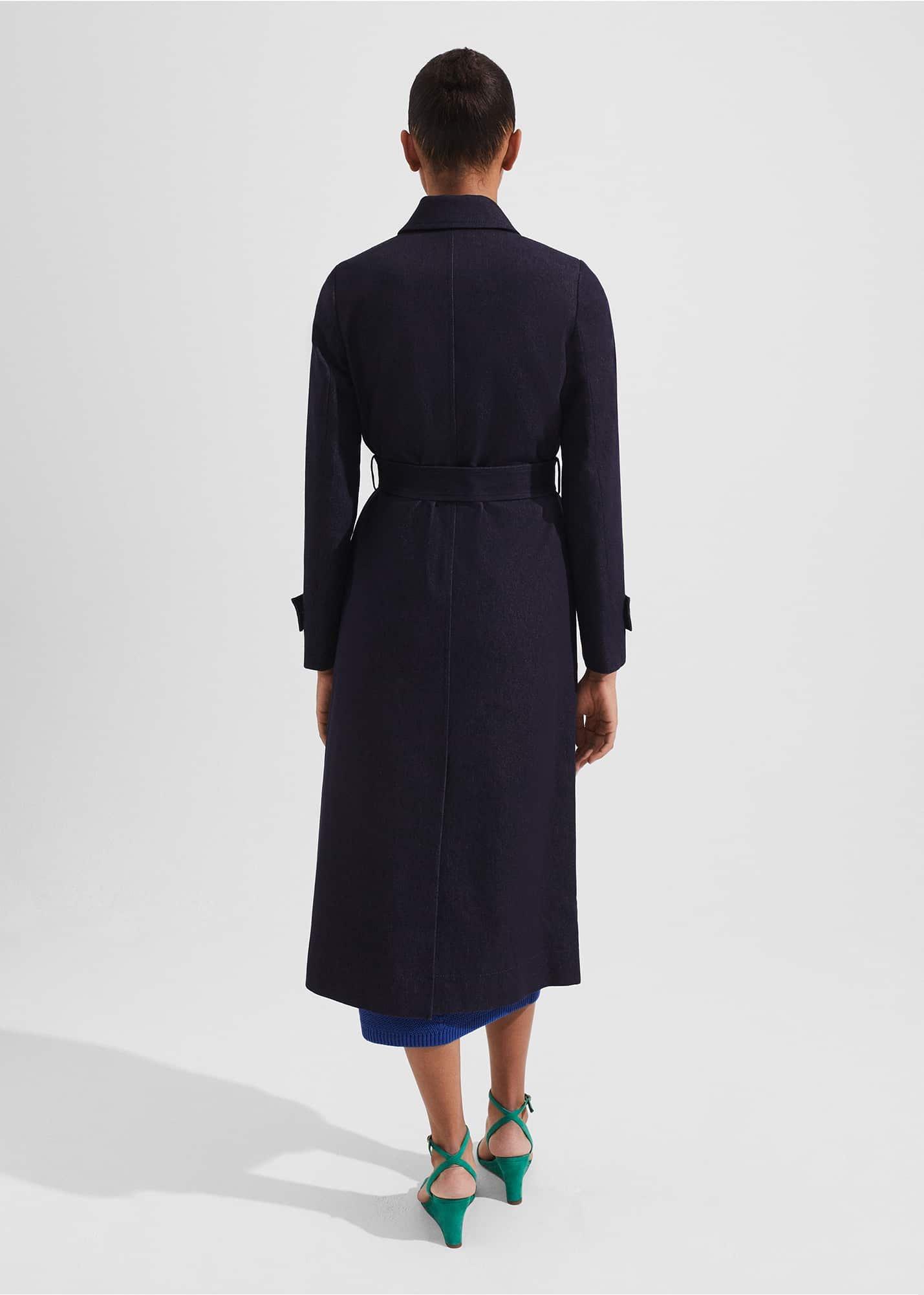 Carrie Denim Trench, Indigo, hi-res