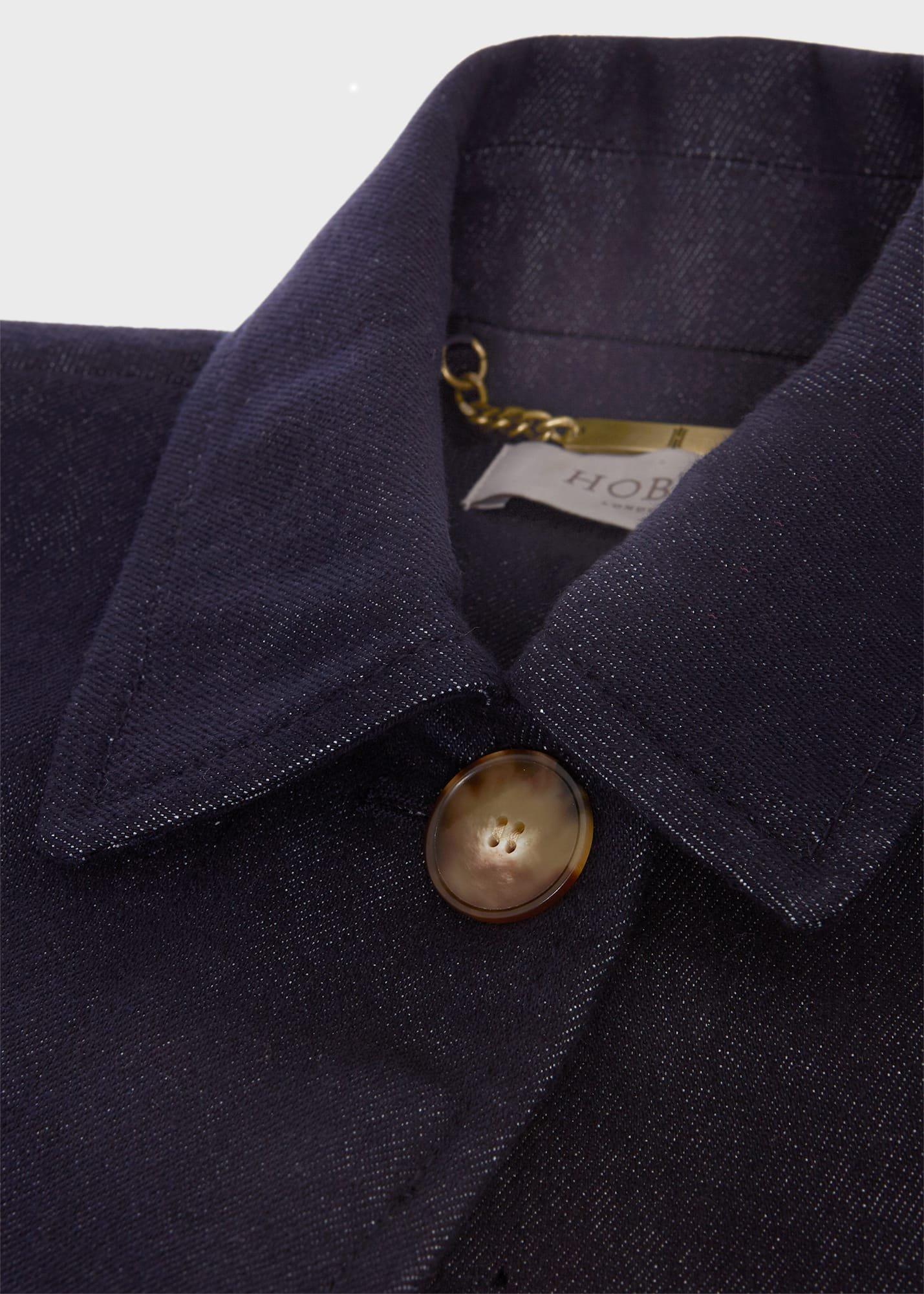 Carrie Denim Trench, Indigo, hi-res