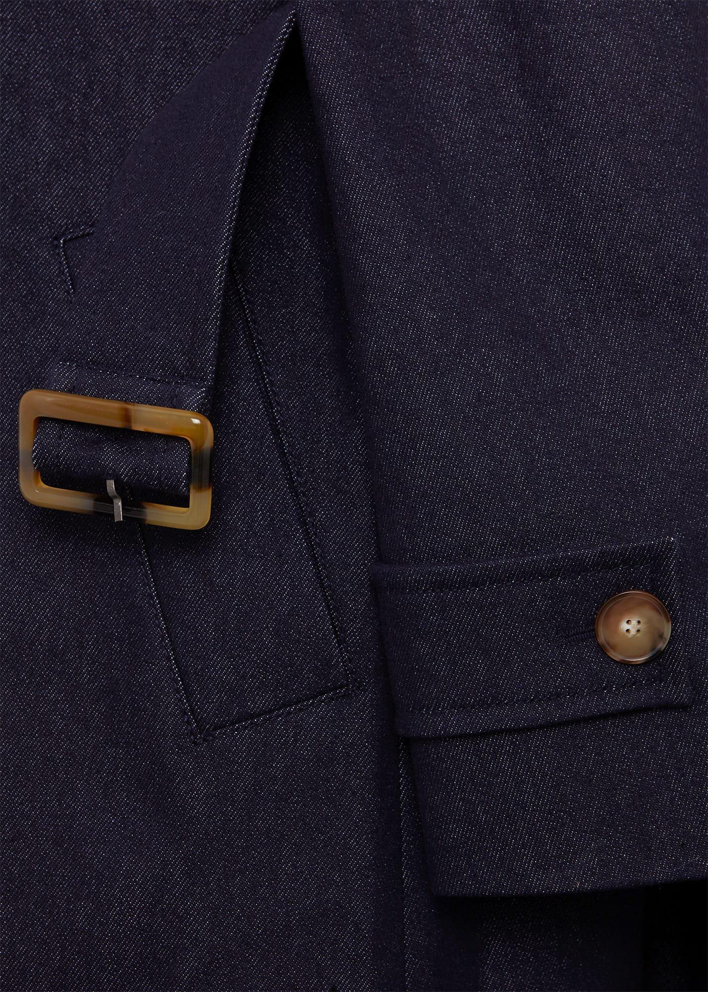 Carrie Denim Trench, Indigo, hi-res