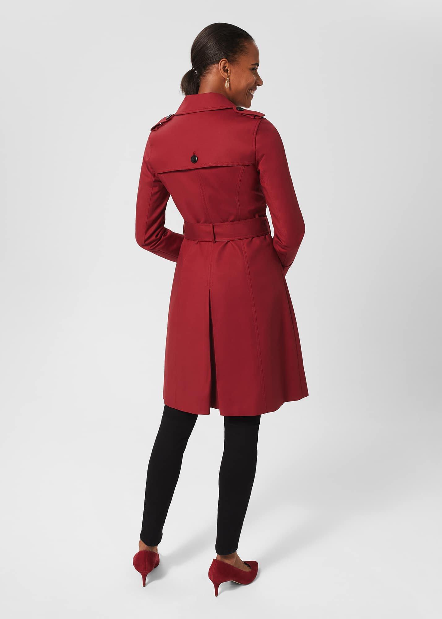 Petite Saskia Trench, Rhubarb Red, hi-res