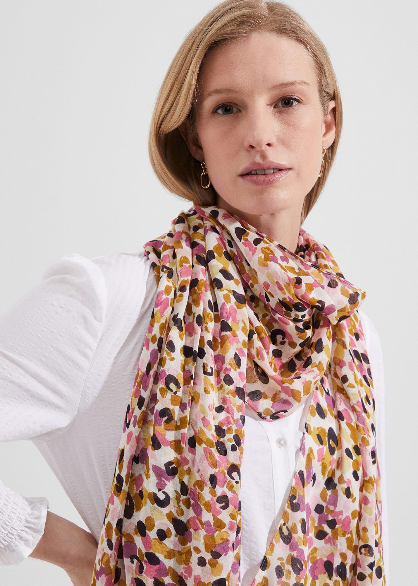 Marylise Scarf, Multi Pinks, hi-res