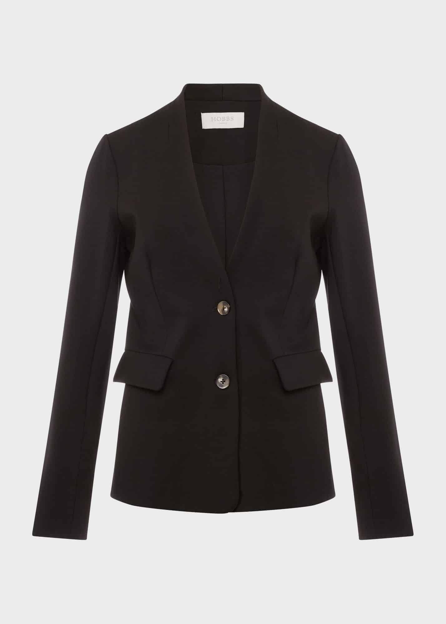 Adalee Ponte Blazer, Black, hi-res