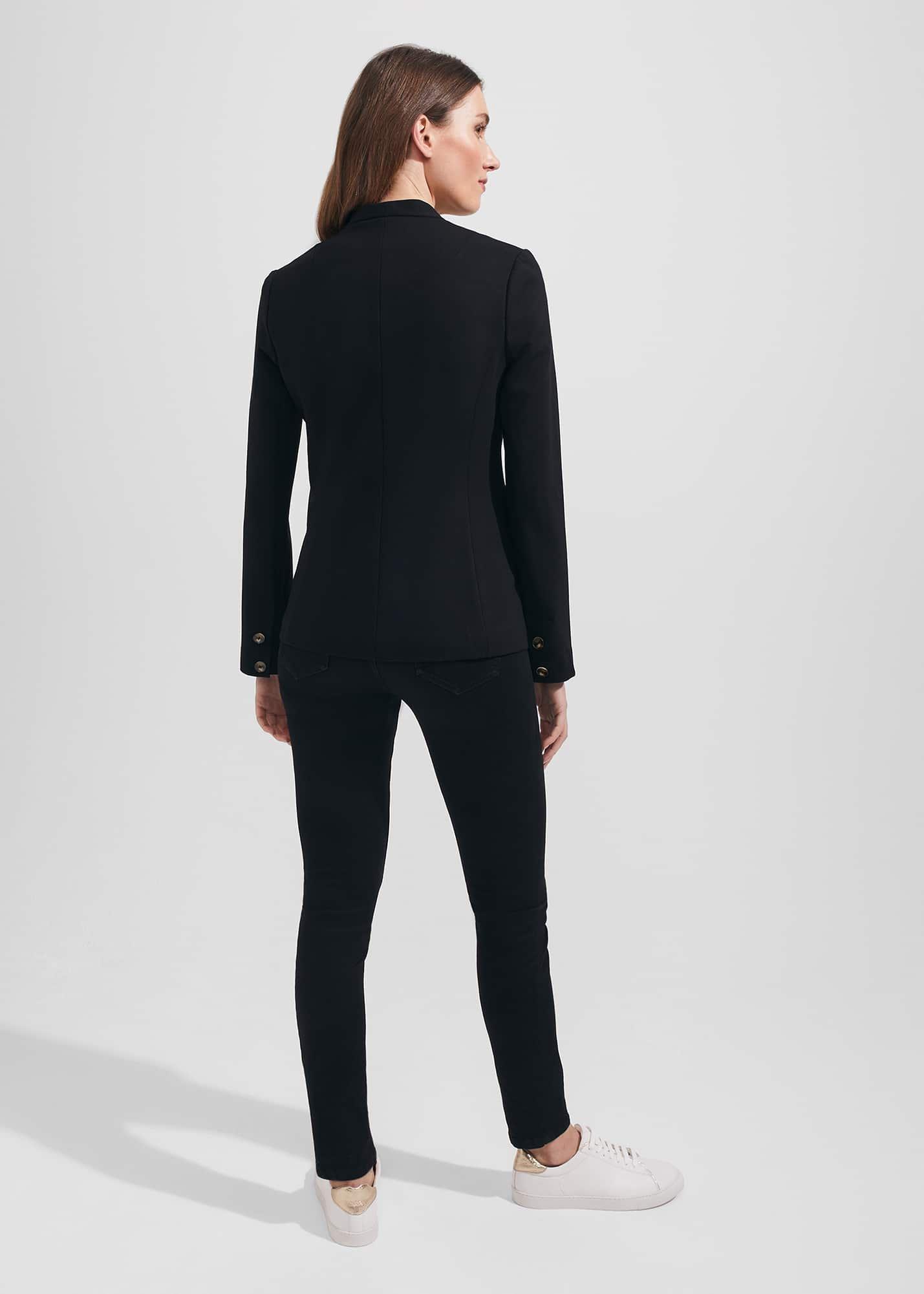 Adalee Ponte Blazer, Black, hi-res