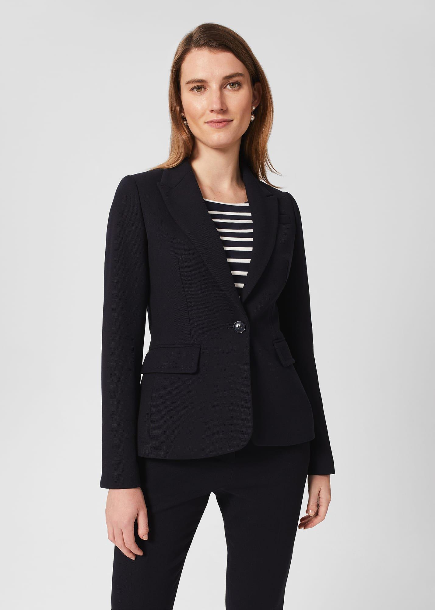 Petite Mia Jacket, Navy, hi-res