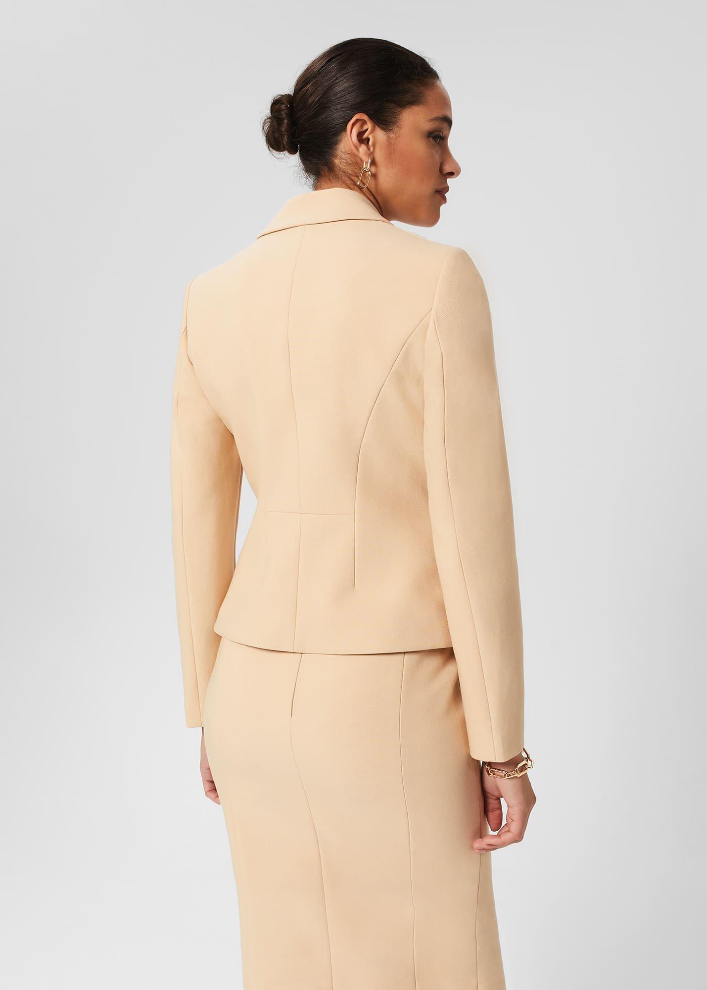 Beatrice Jacket, Beige Suede, hi-res