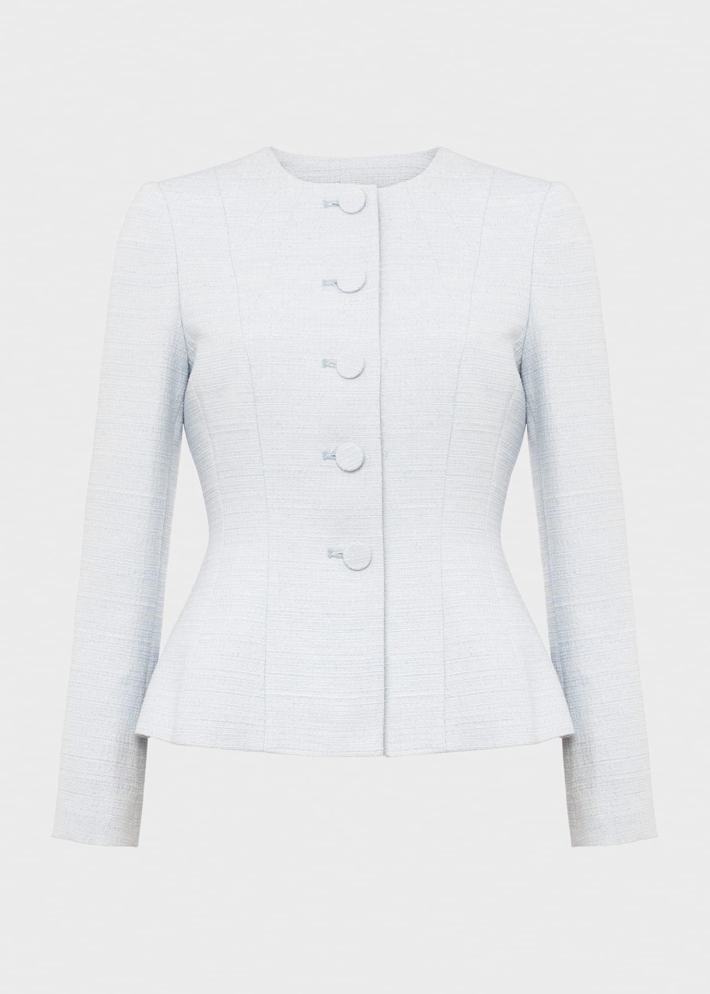 Layla Sculpting Jacket, Pale Blue, hi-res