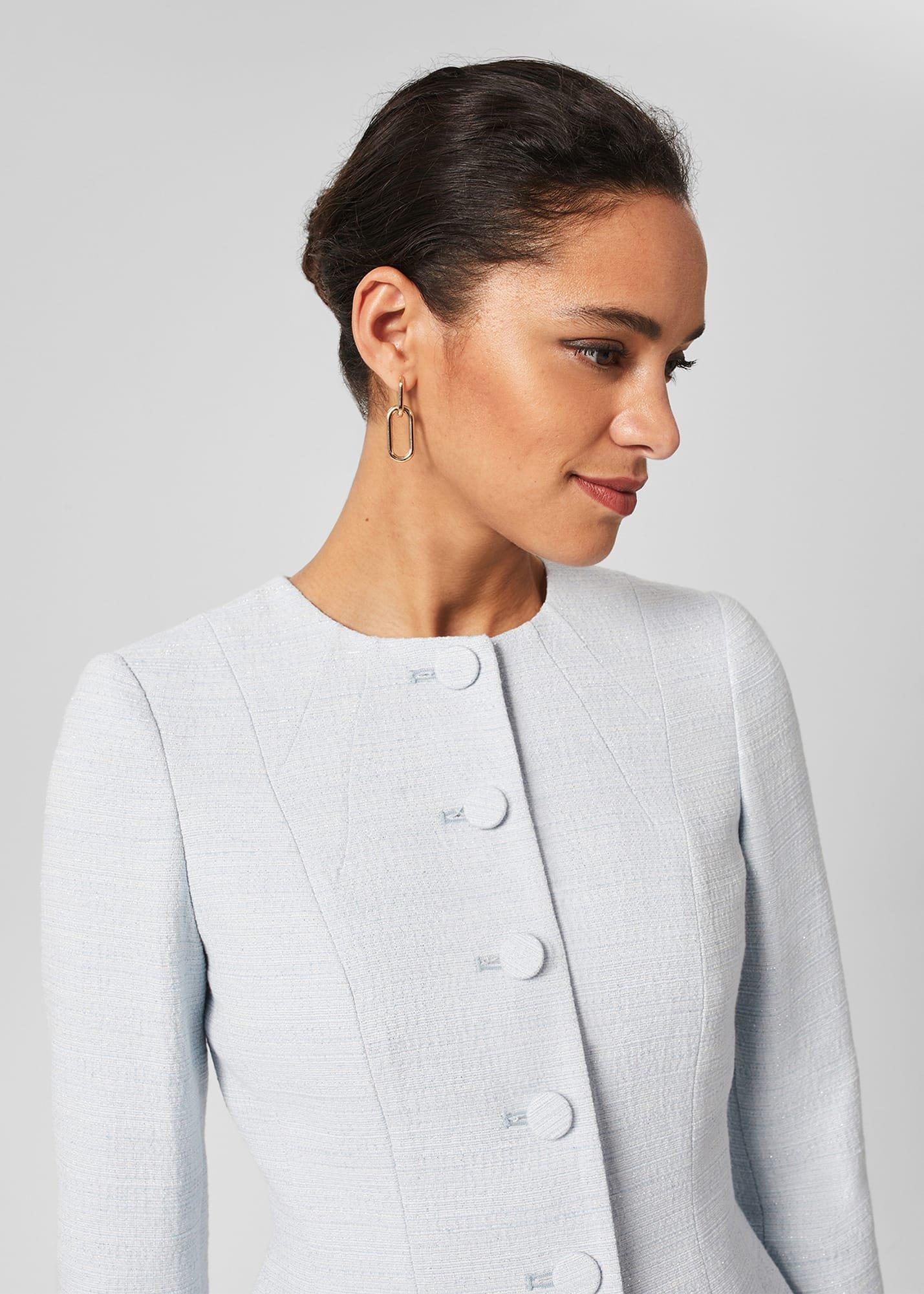 Layla Sculpting Jacket, Pale Blue, hi-res