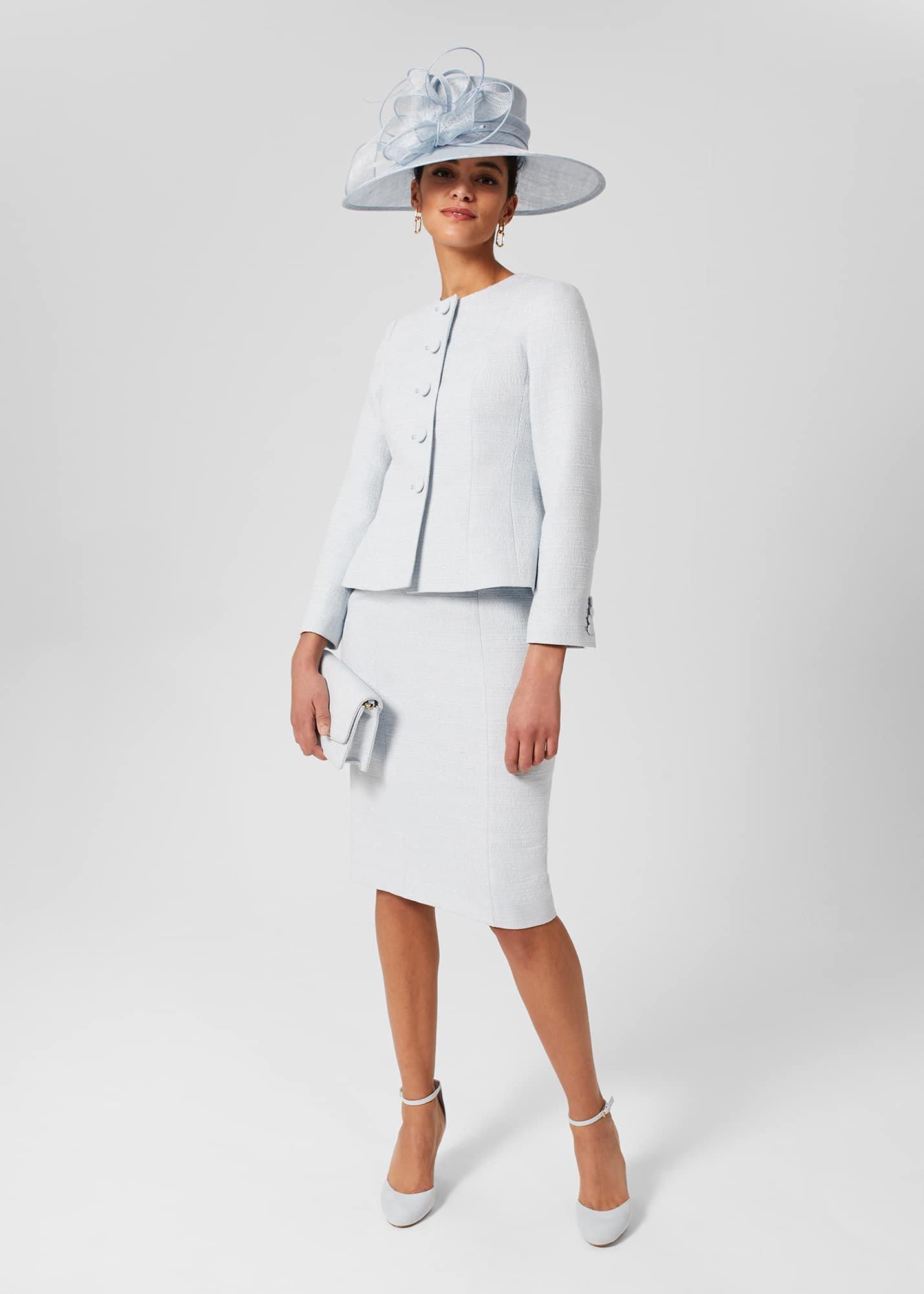 Layla Sculpting Jacket, Pale Blue, hi-res