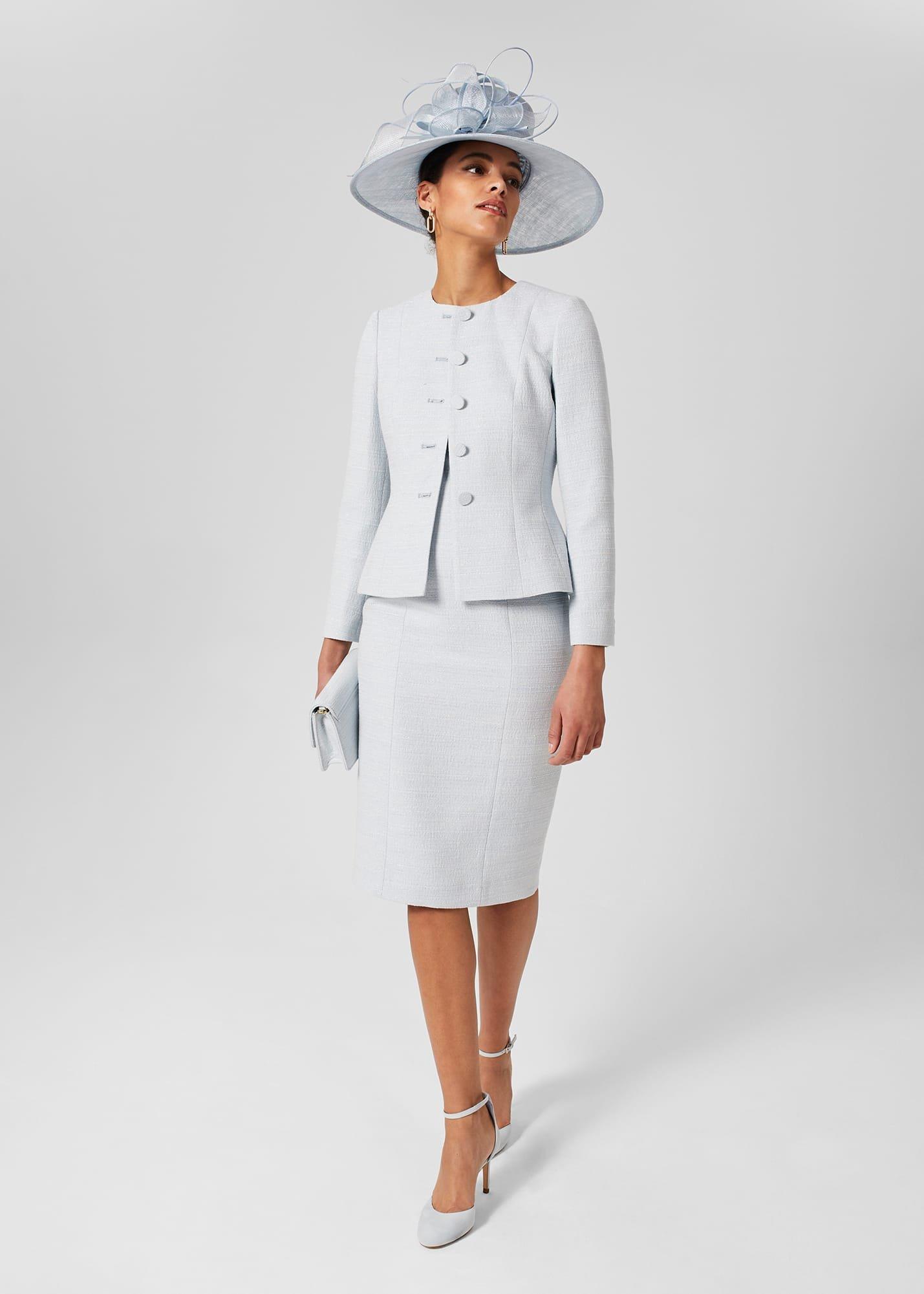 Petite Layla Sculpting Jacket, Pale Blue, hi-res