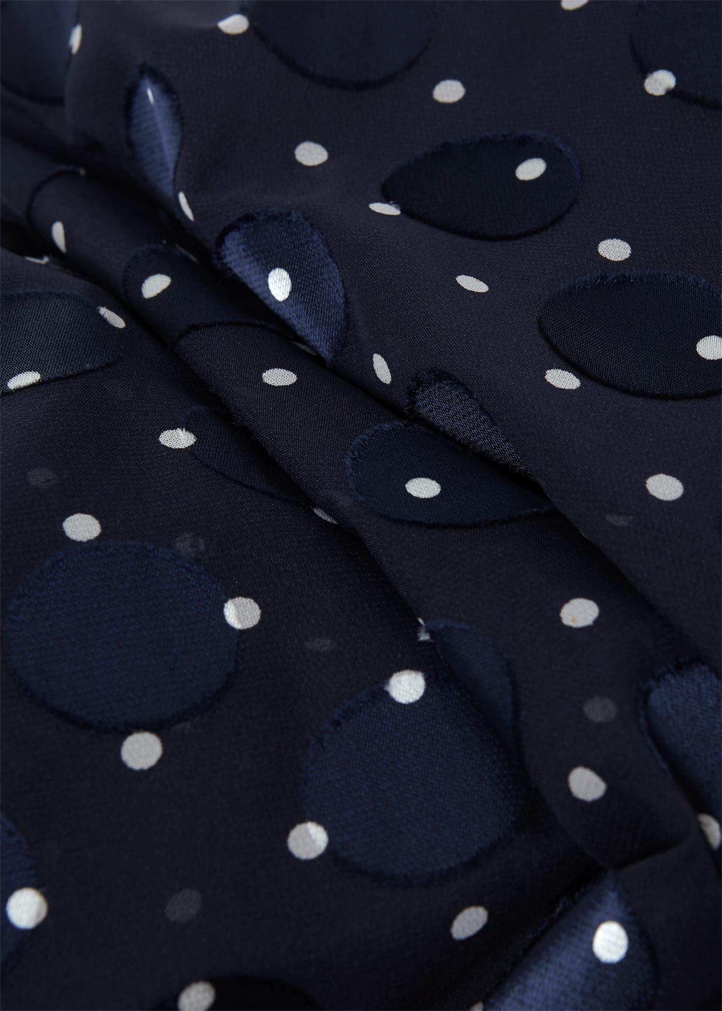 Petite Ceira Spot Dress, Navy Ivory, hi-res