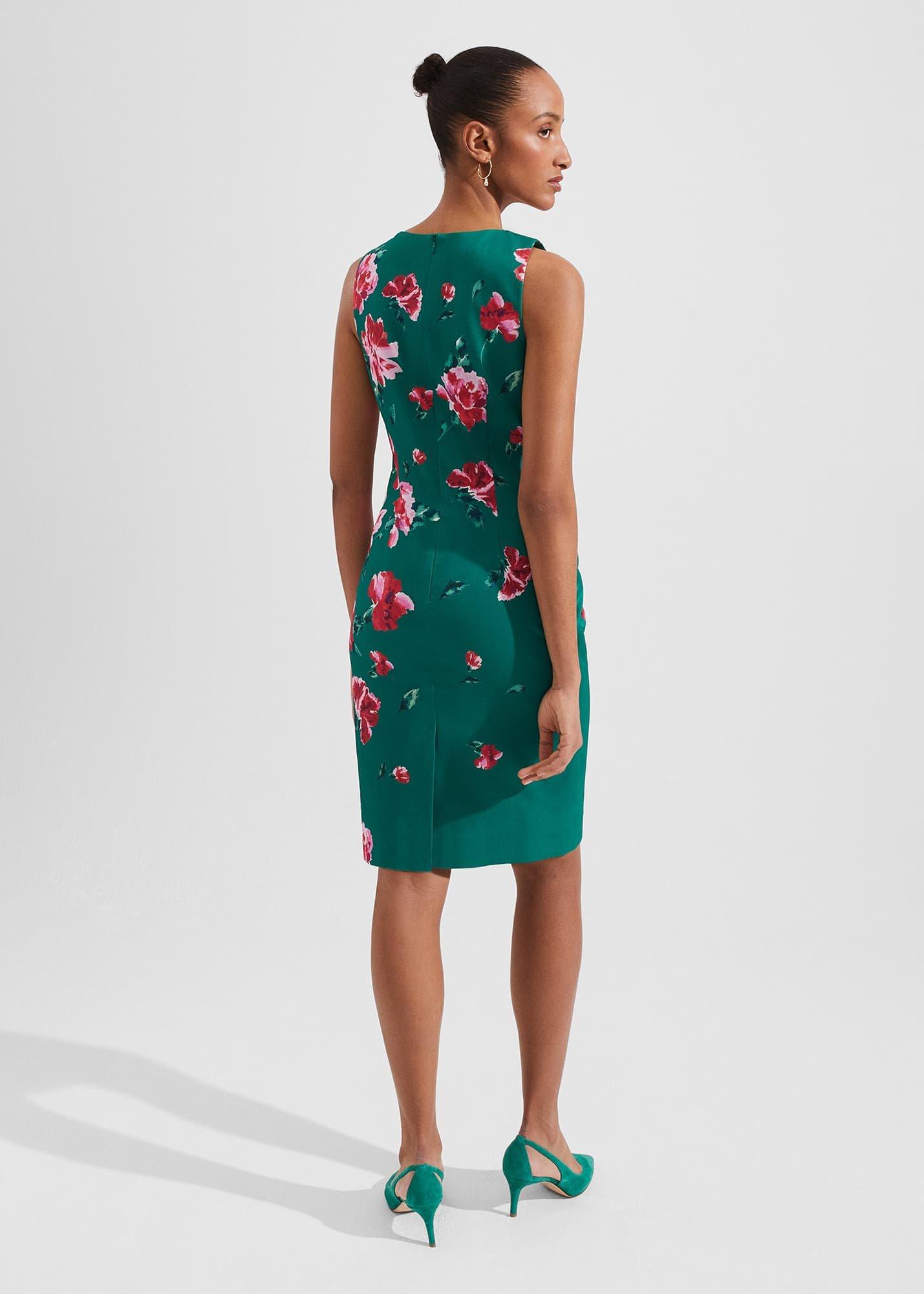 Moira Floral Shift Dress, Green Multi, hi-res