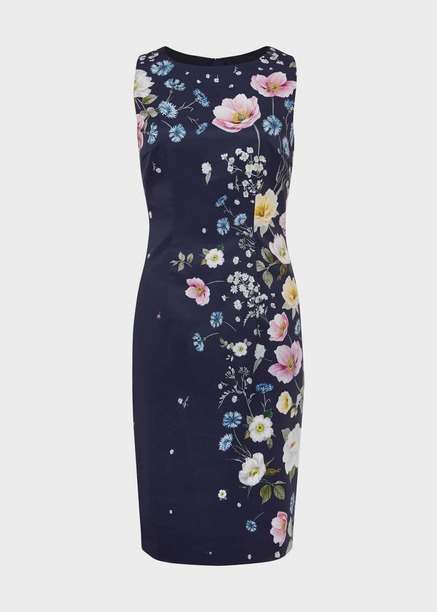 Moira Floral Shift Dress, Navy Blue Multi, hi-res