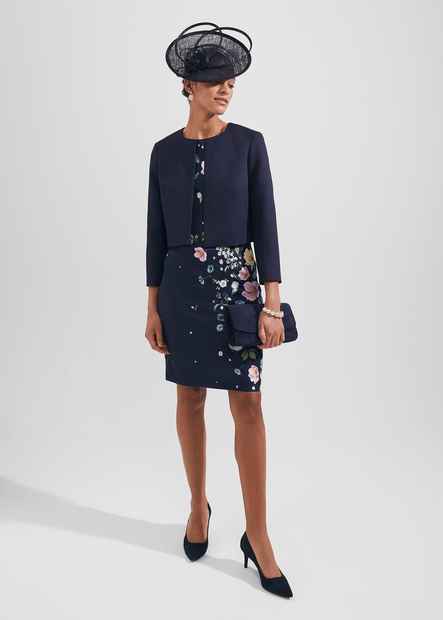 Moira Floral Shift Dress, Navy Blue Multi, hi-res