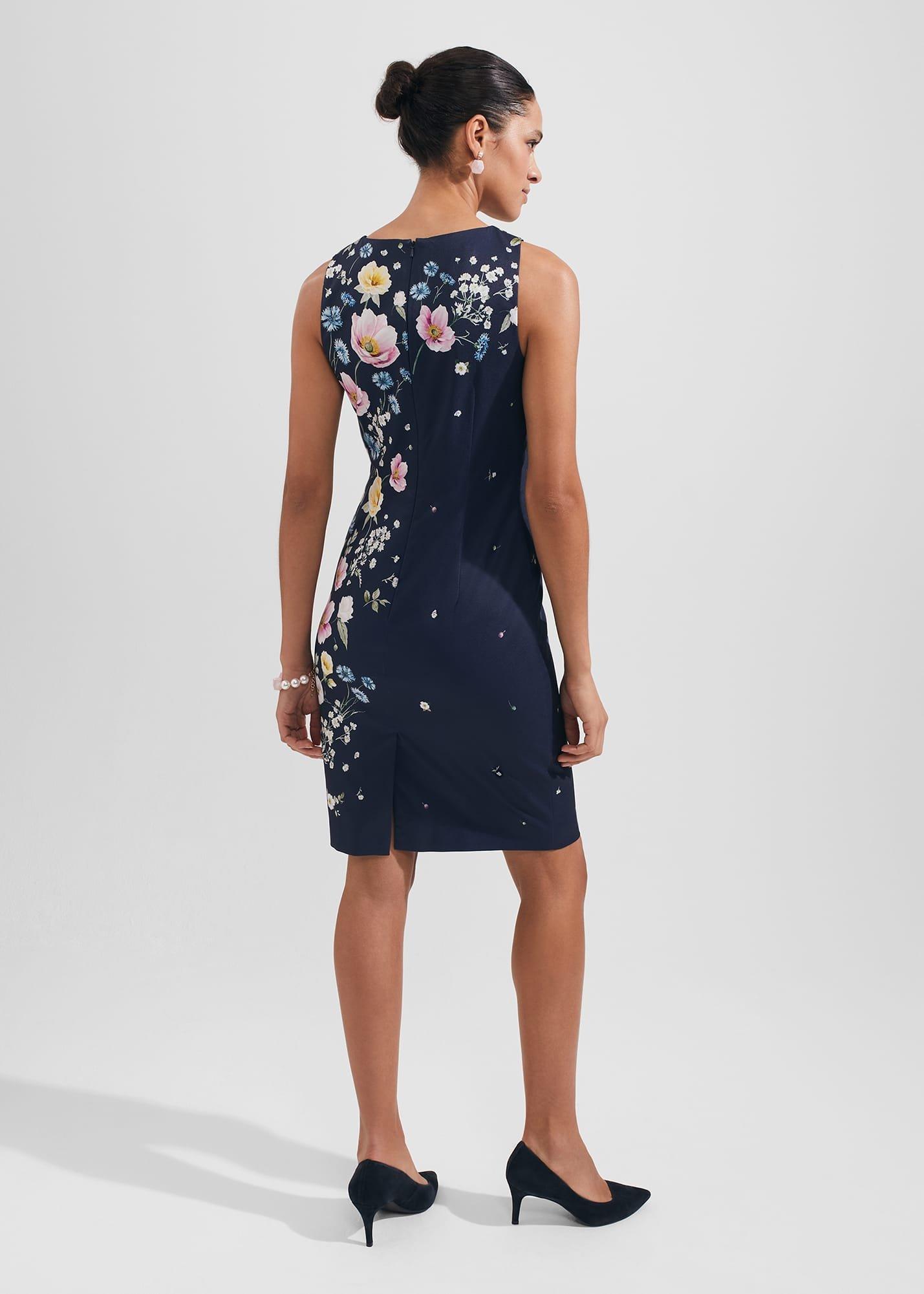 Moira Floral Shift Dress, Navy Blue Multi, hi-res