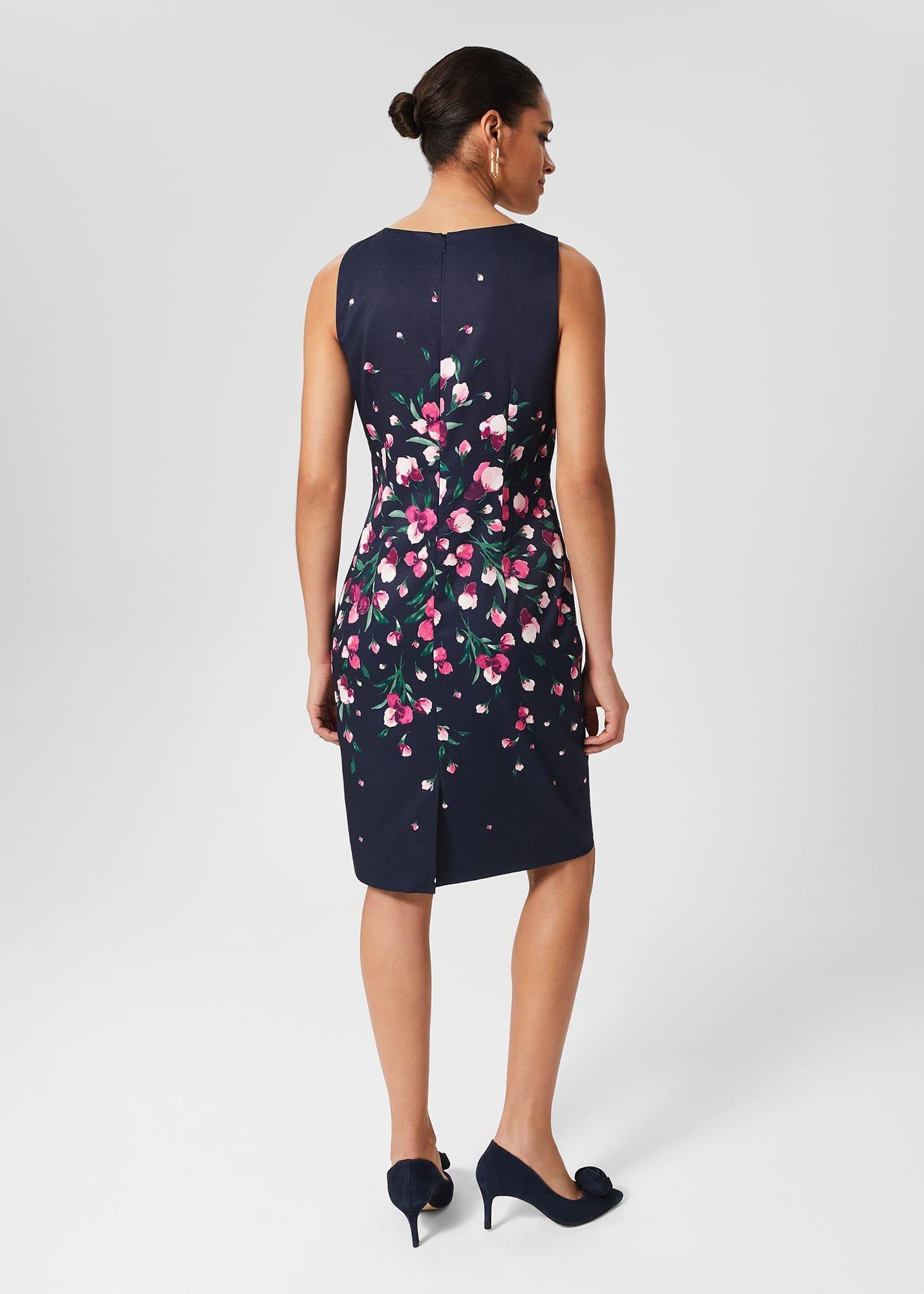 Petite Moira Floral Dress, Navy Multi, hi-res